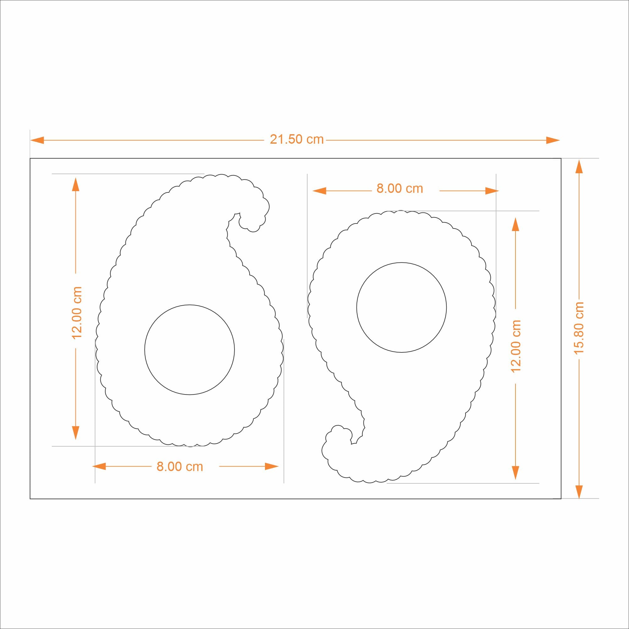 Paisley Aura Tealight Holder - Set of Two