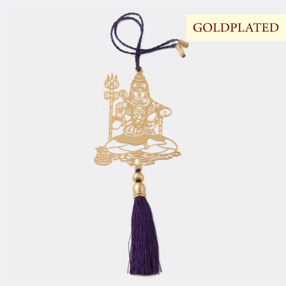 Car Hanging - Lord Shiva Goldplated