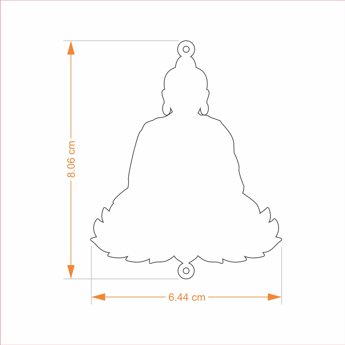 Car Hanging - Buddha Goldplated