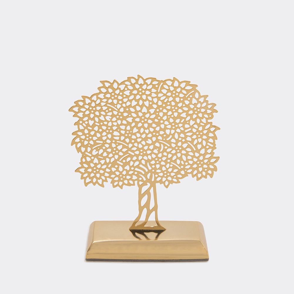 Car Dashboard Stand Goldplated - Tree