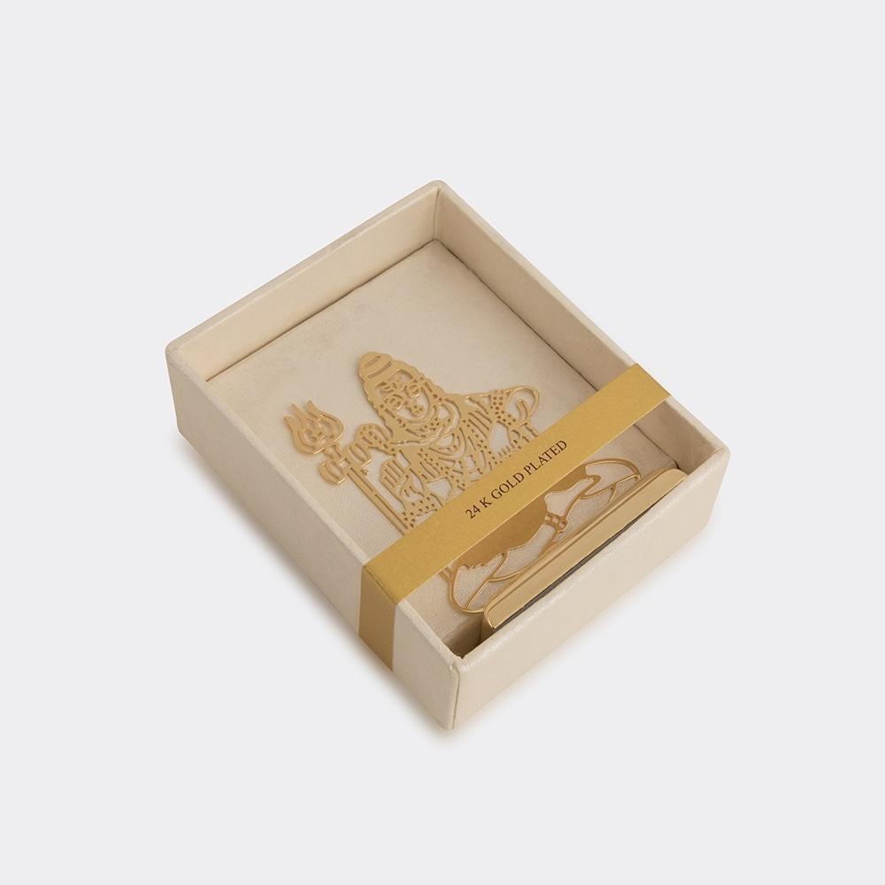 Car Dashboard Stand Goldplated - Lord Shiva