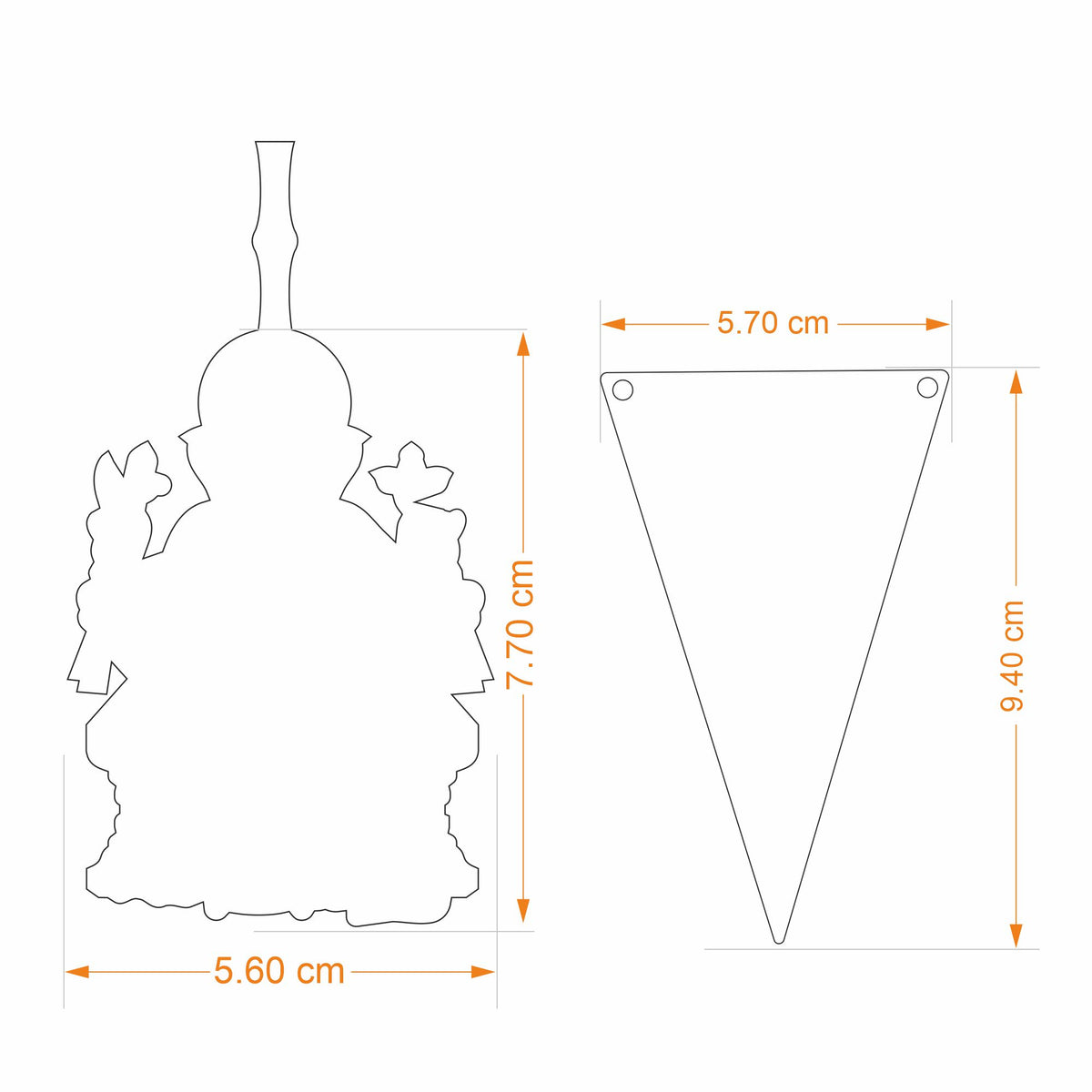 Decorative Door Hanging Triangle