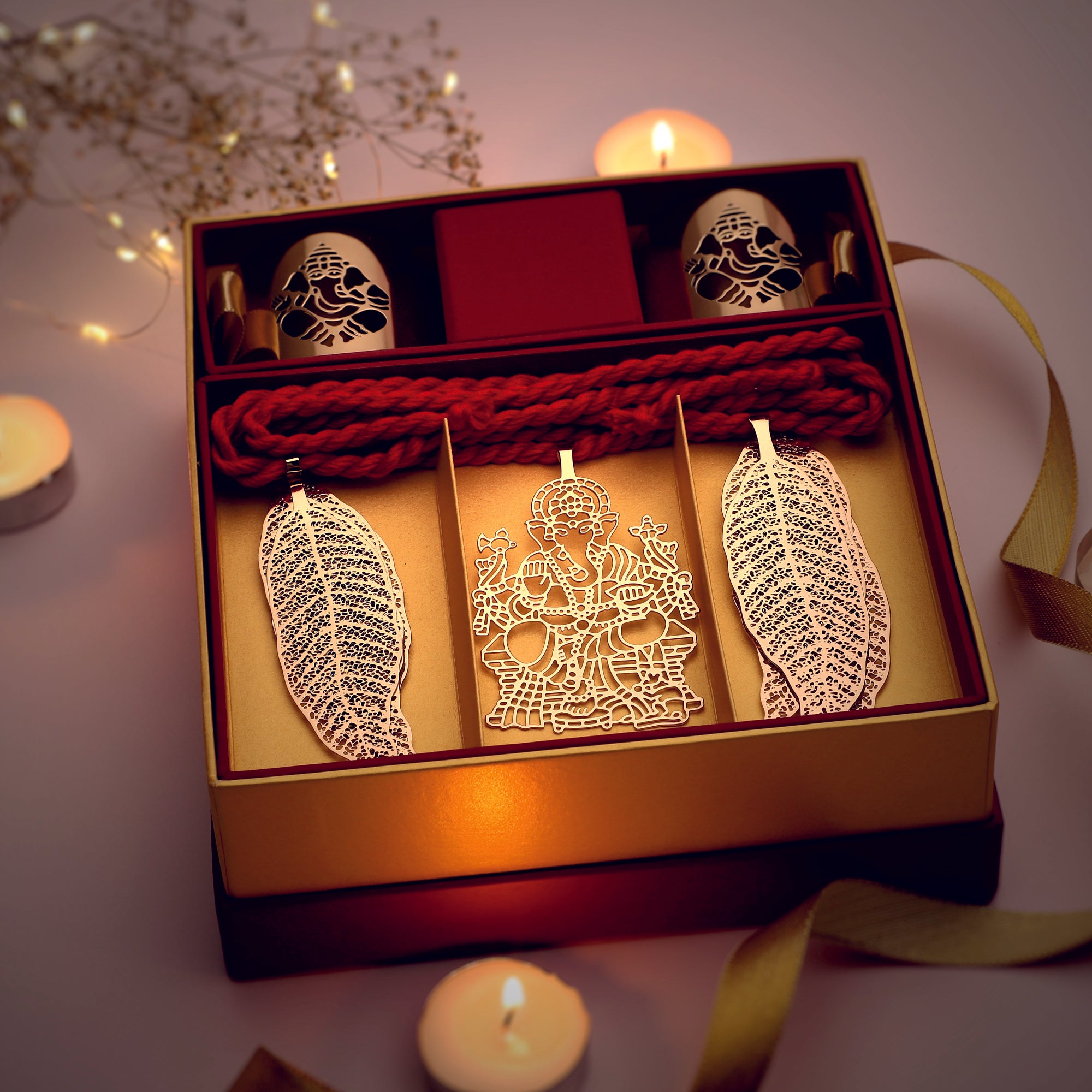 Gift Set - Sri Ganesha Tealight Holders & Door Hanging | Anand Prakash