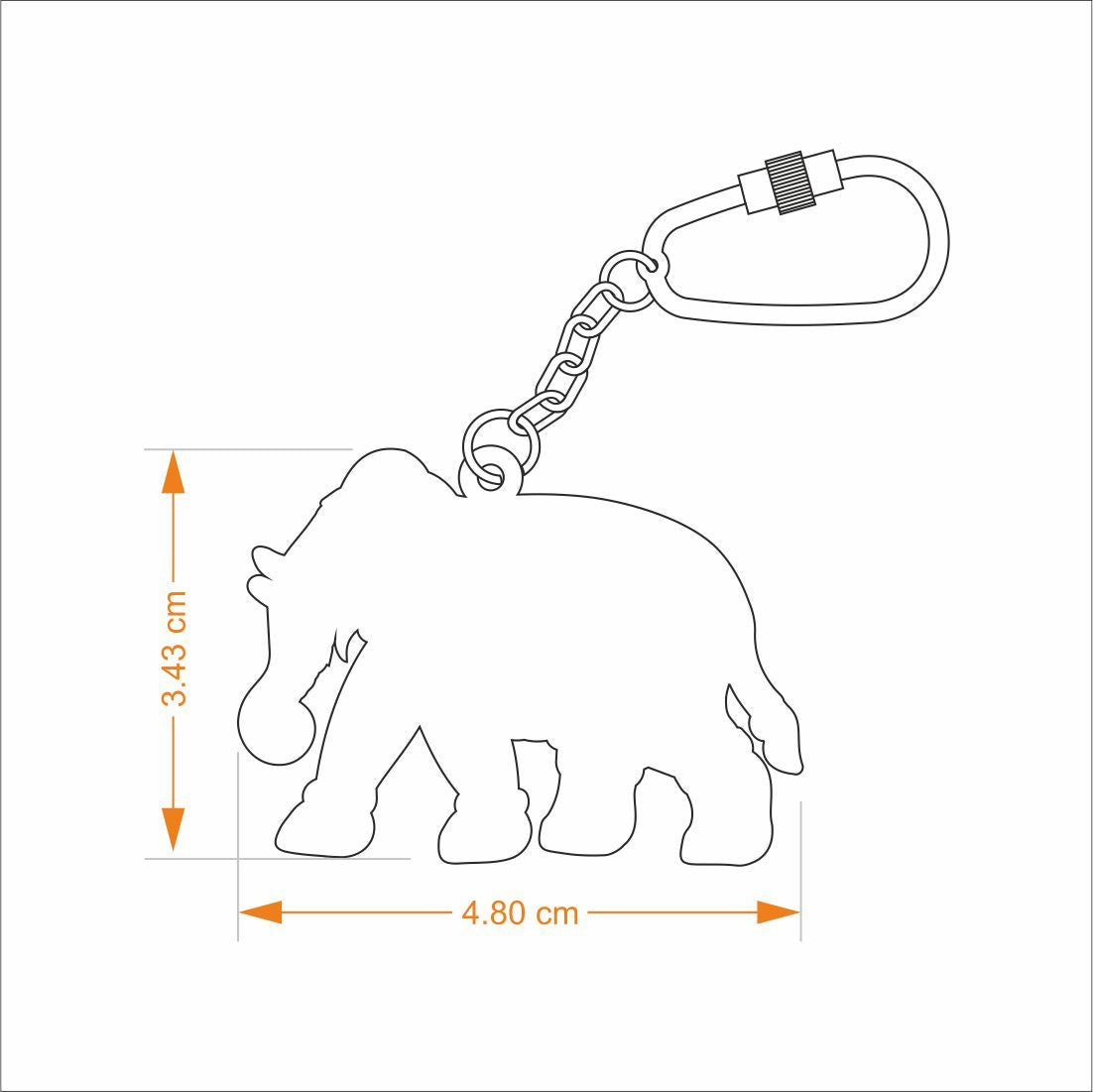 Keychain Elephant - Goldplated | Anand Prakash