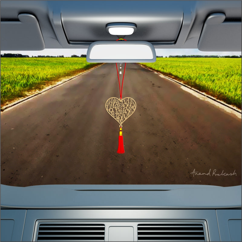 Car Hanging Goldplated - Heart
