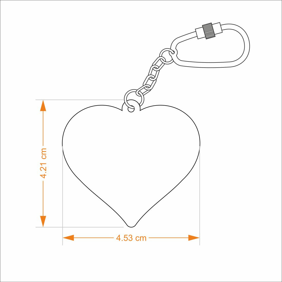 Keychain Heart - Goldplated | Anand Prakash