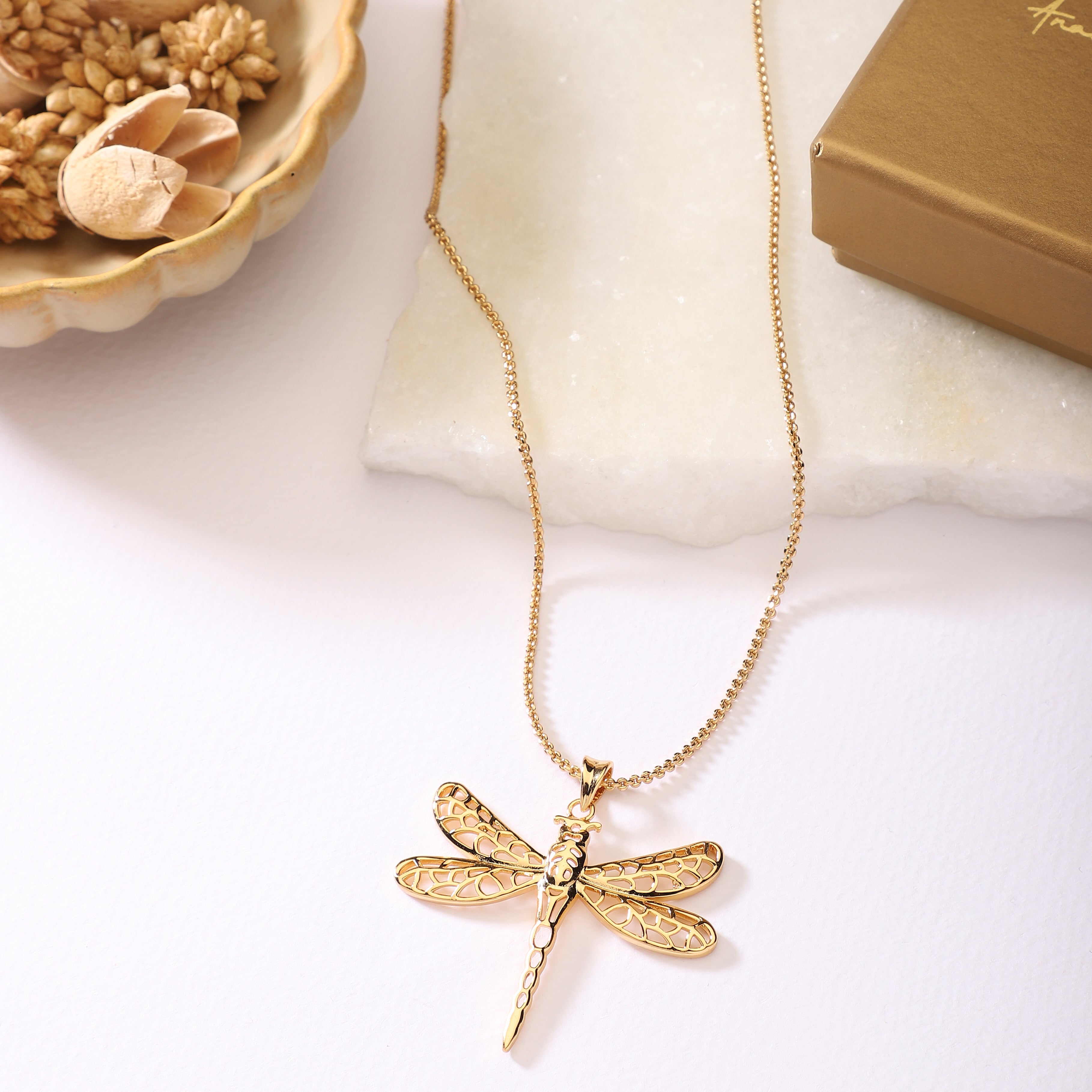 Pendant Dragonfly - Goldplated | Anand Prakash