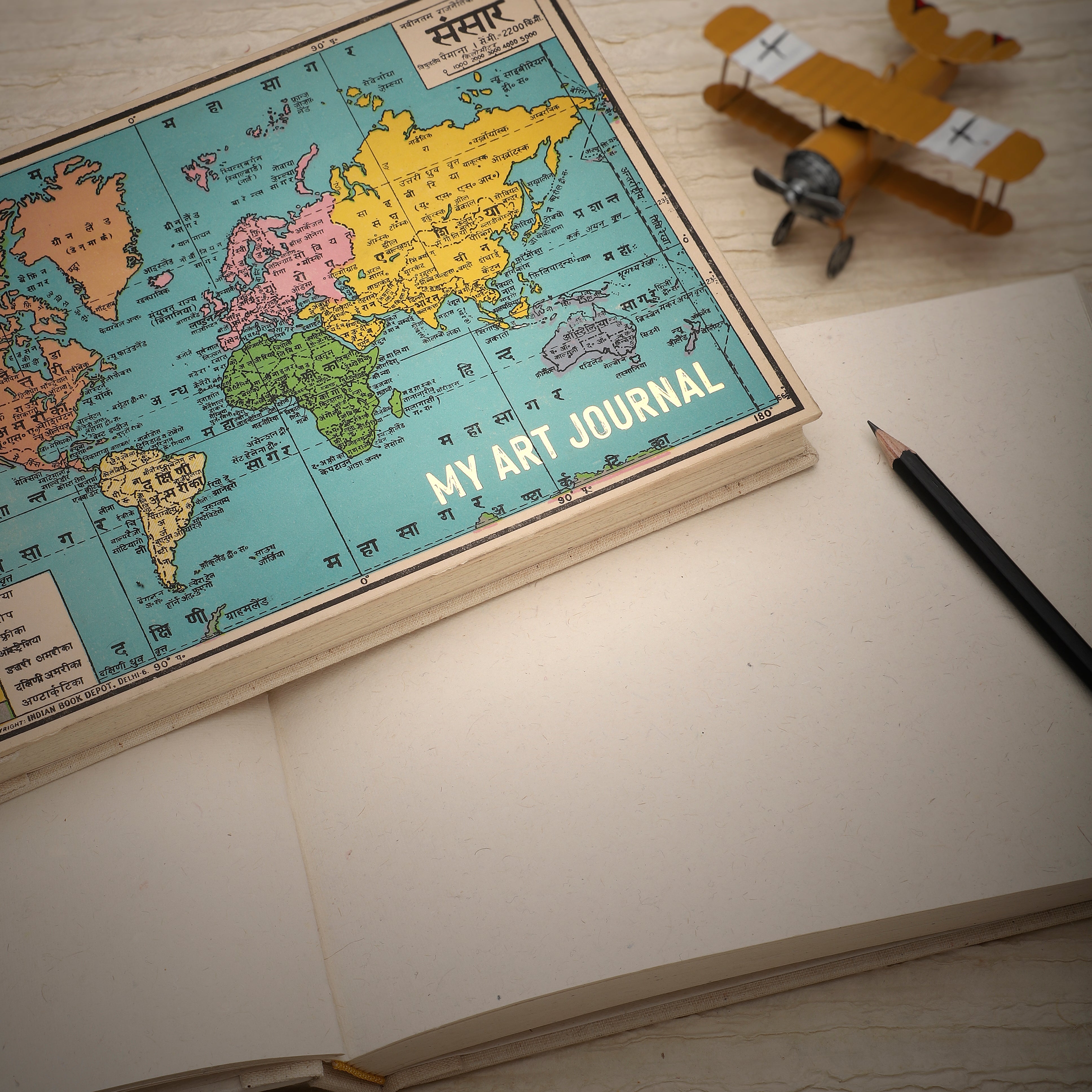 Art Journal - Vintage Map Print Cover | Anand Prakash