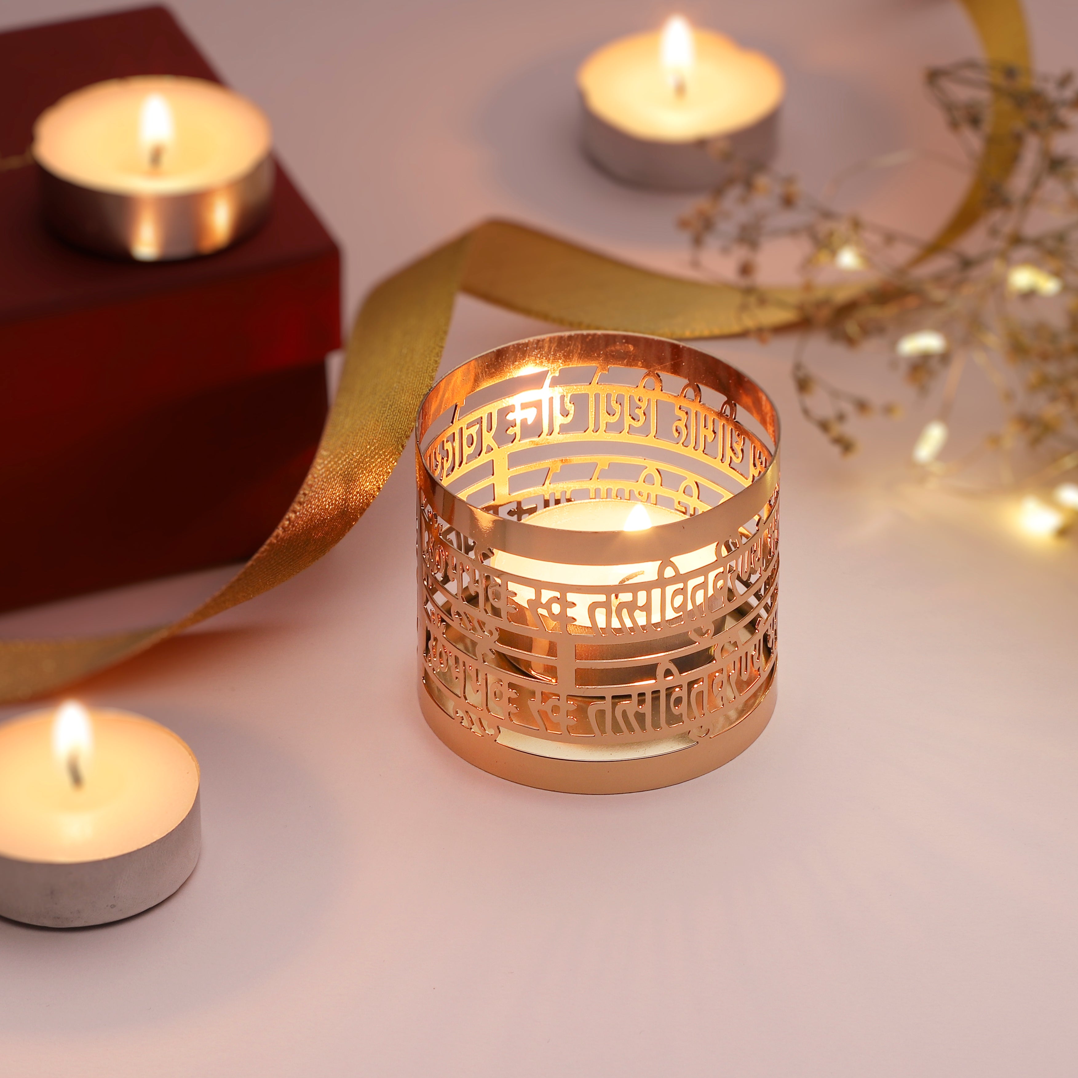 Tea Light Holder Gayatri Mantra | Anand Prakash