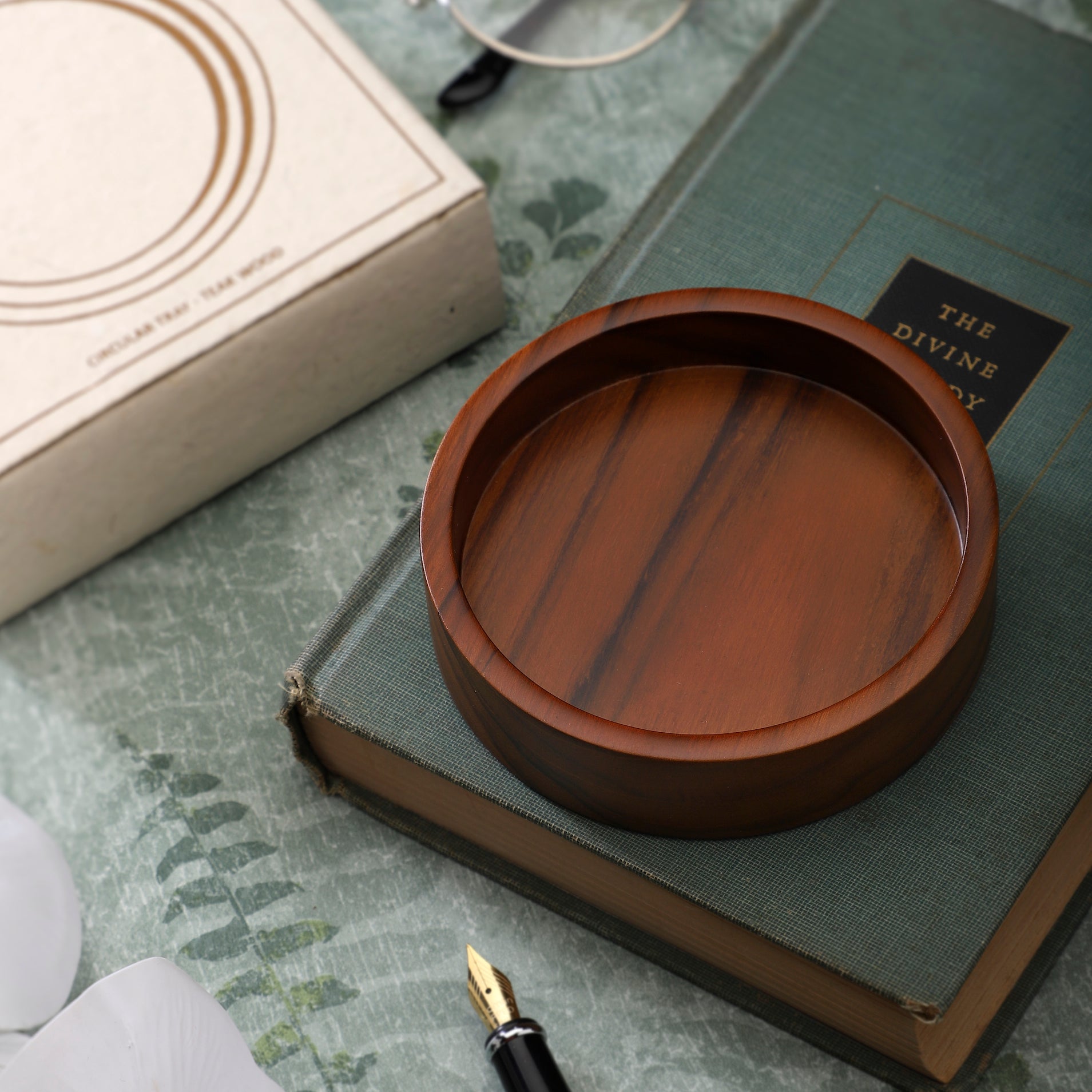 Round Knick-Knack Tray - Teak Wood | Anand Prakash
