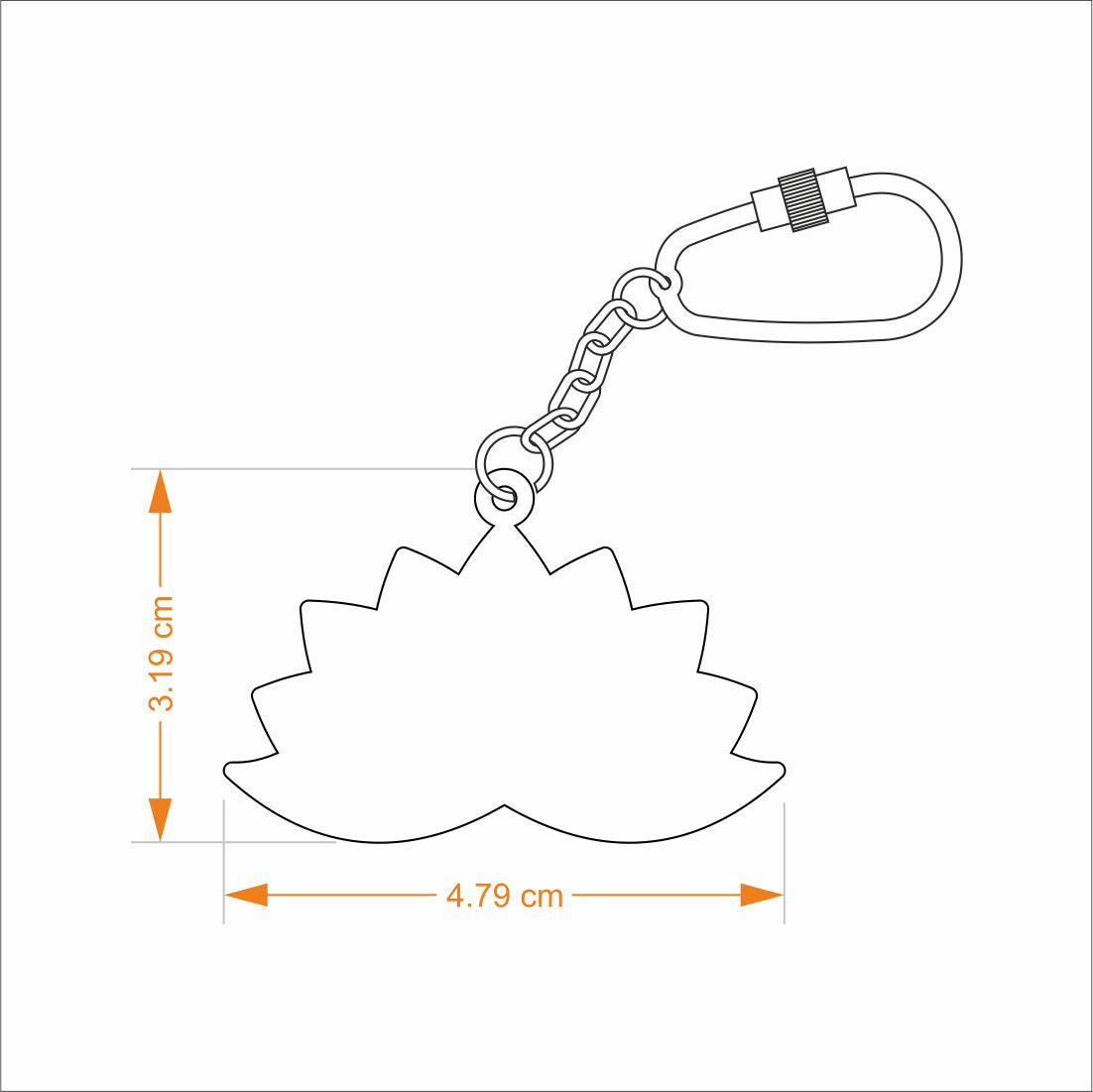 Keychain Lotus - Goldplated | Anand Prakash