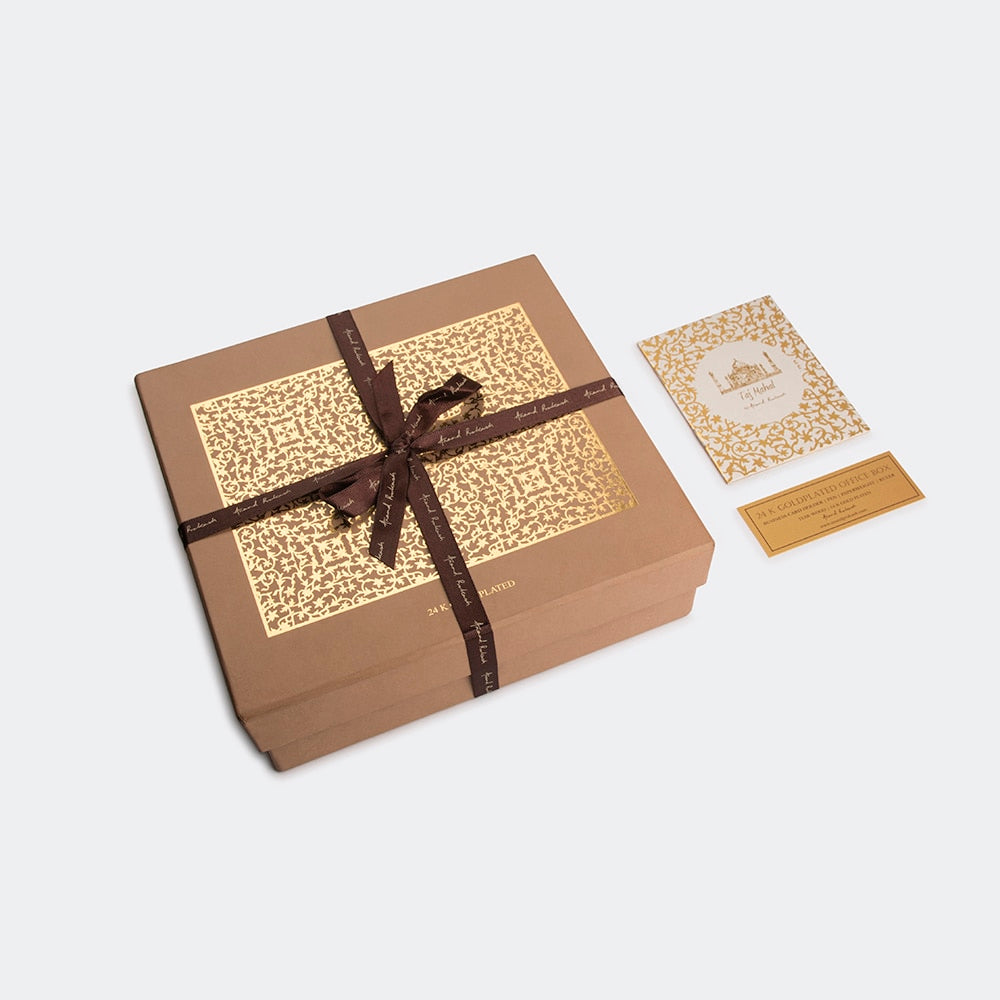 Goldplated Office Accessory Set - TM | Anand Prakash