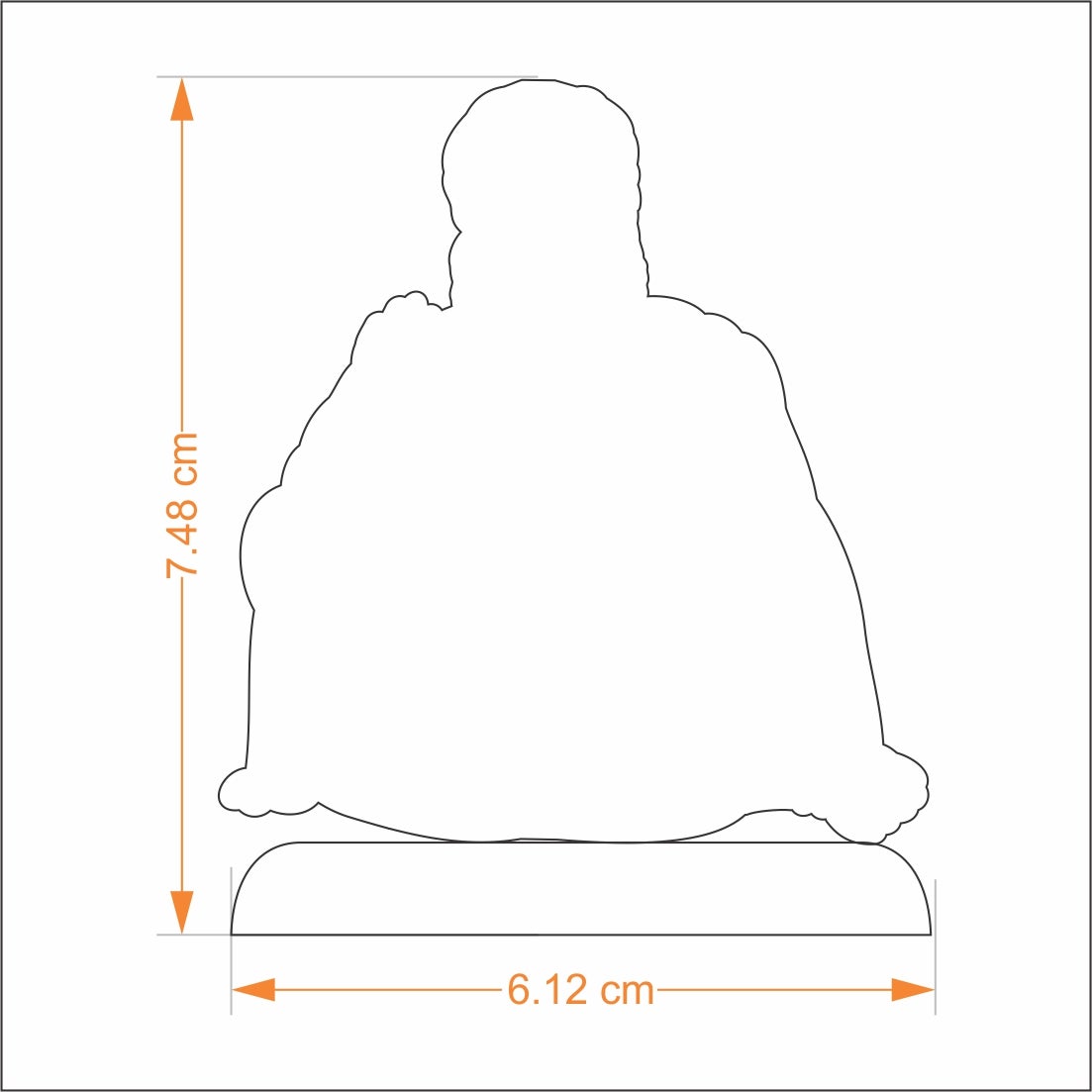 Car Dashboard Stand Goldplated - Guru Nanak Dev Ji