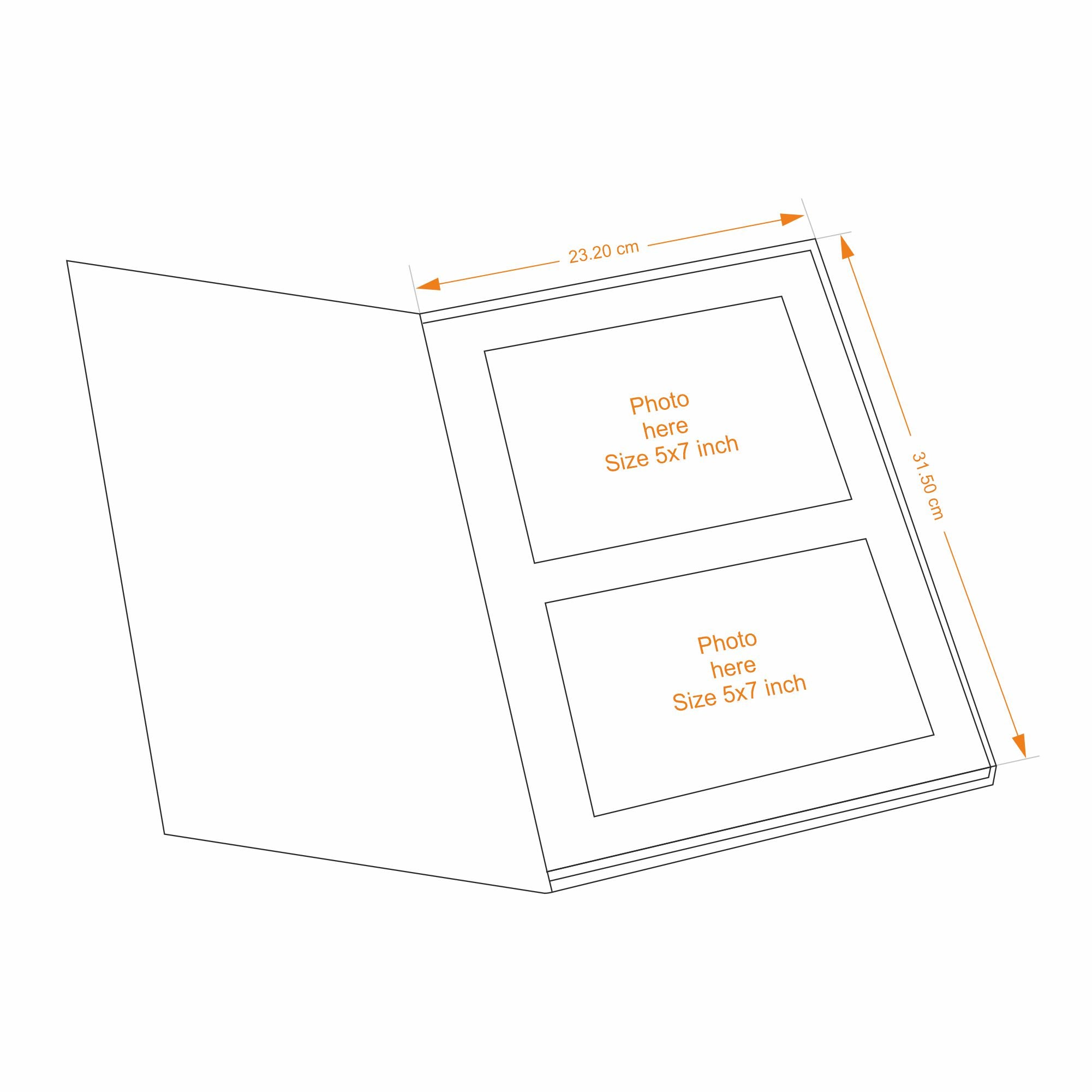 #size_Large 23.2 cm x 31.5 cm (photo size: 5x7 inches - 80 photos)