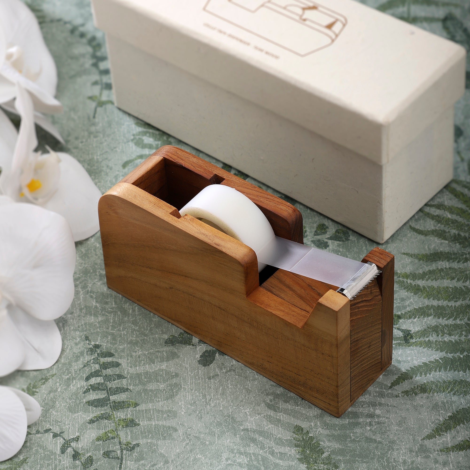 Tape Dispenser - Teak Wood | Anand Prakash
