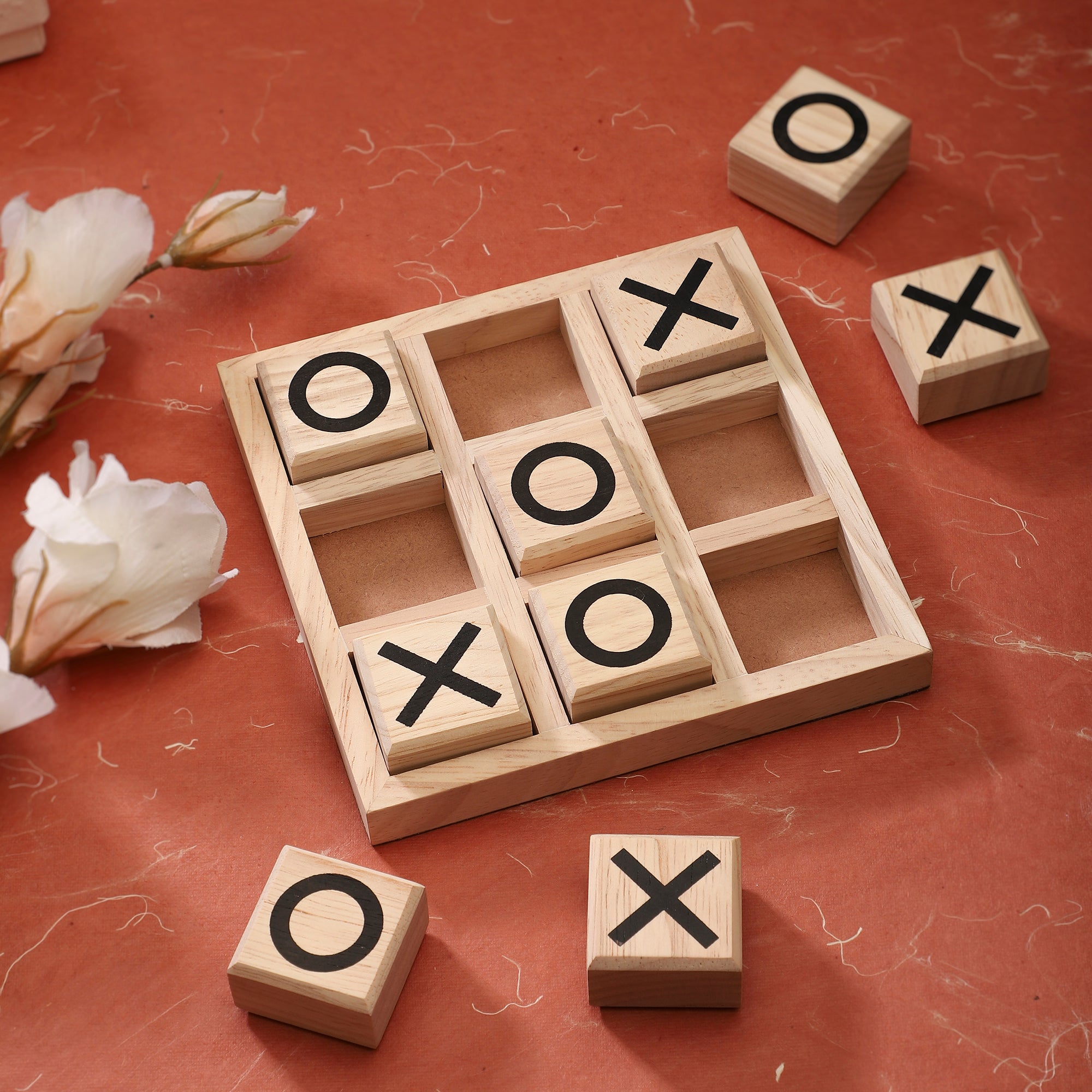 Tic Tac Toe - Rubber Wood | Anand Prakash