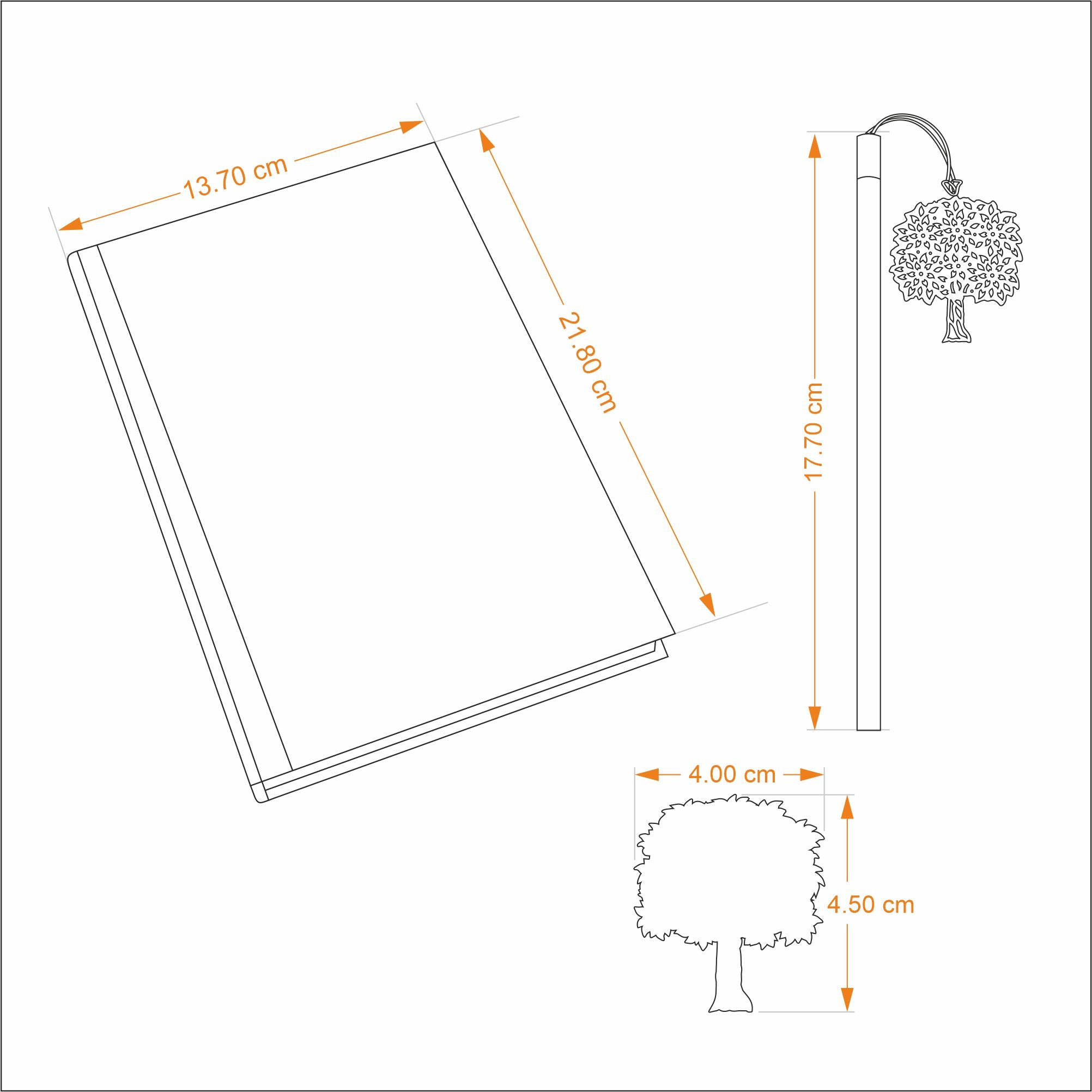 Linen Journal Gift Set - Tree Design | Anand Prakash