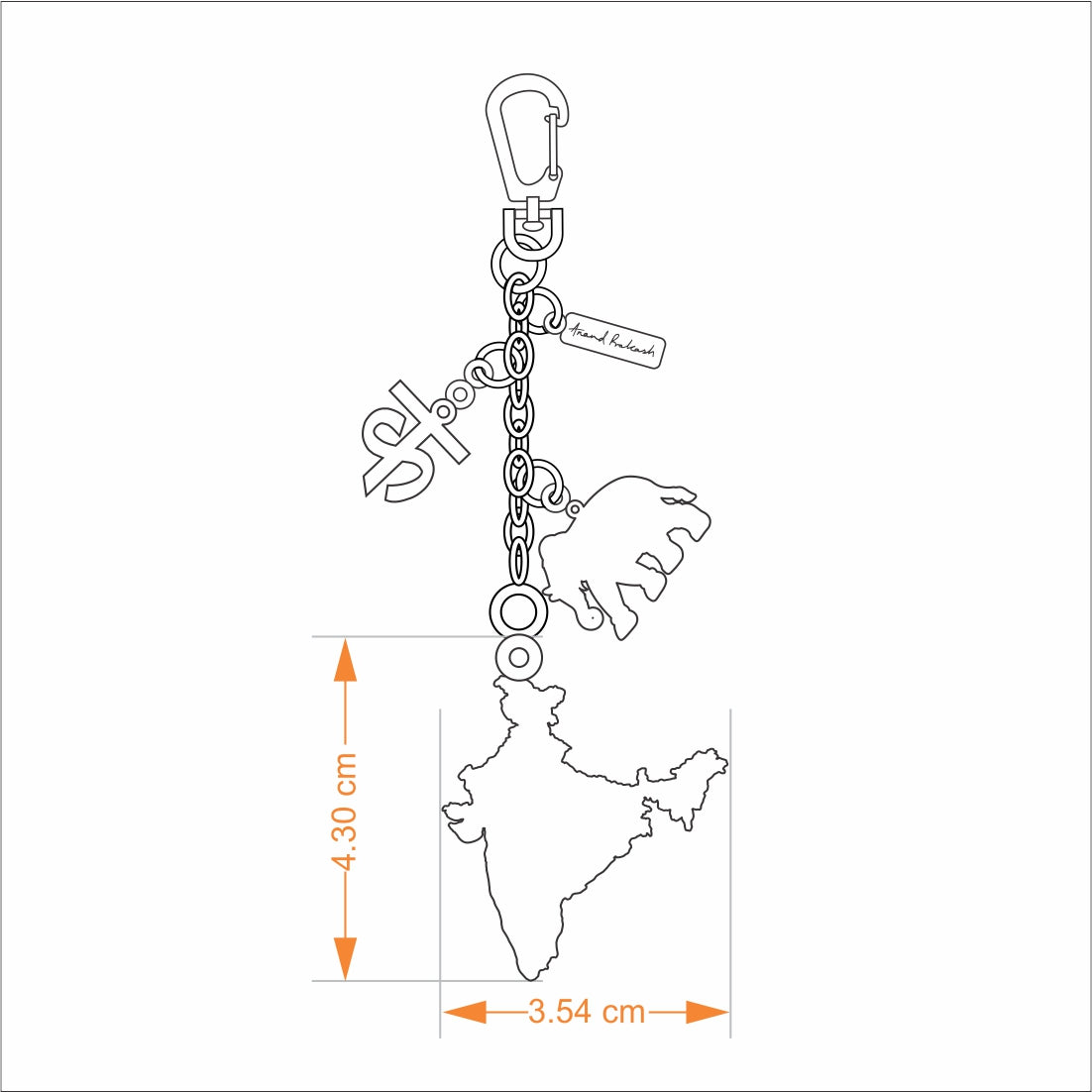Bag Charm India Map | Anand Prakash