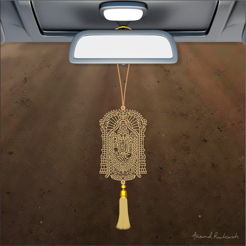 Car Hanging Goldplated - Sri Balaji