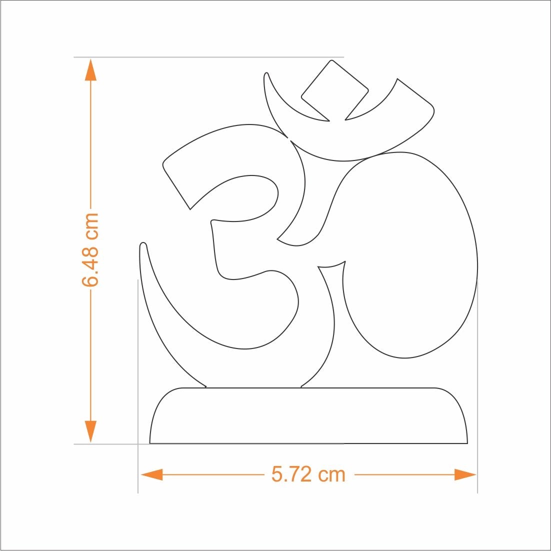 Car Dashboard Stand Goldplated - Om