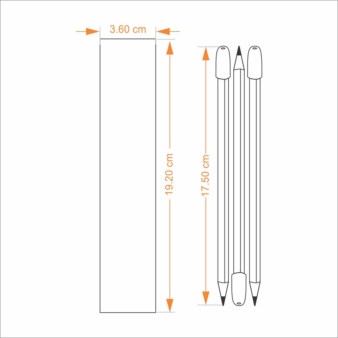 Pencils - Vintage Blueprints Set of 3