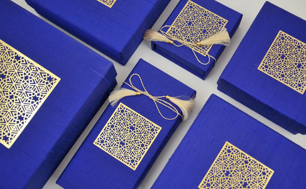 Raw silk boxes