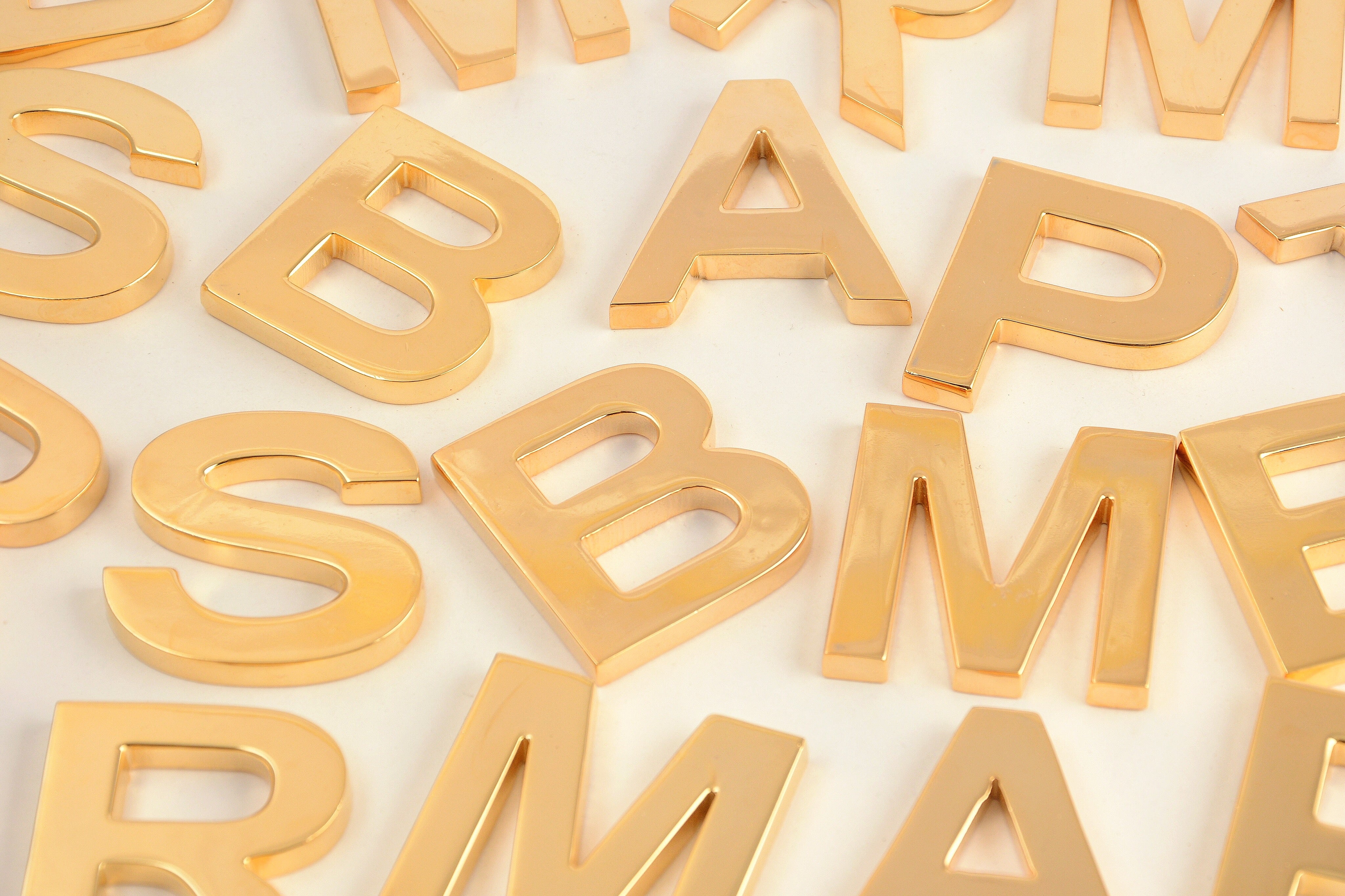 Alphabet paperweights