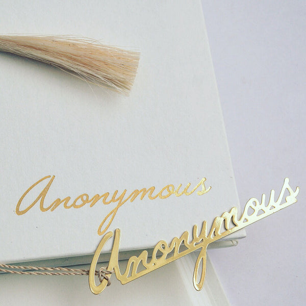 Anonymous Journal & Bookmark