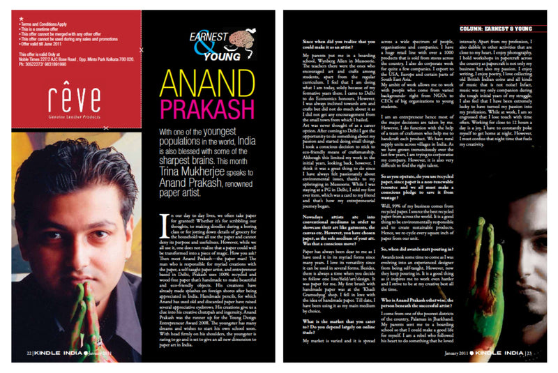 Interview in Kindle Magazine, January 2011 issue