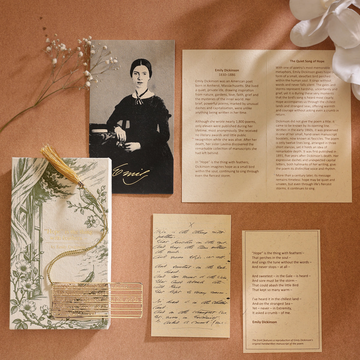 Hope Is The Thing With Feathers - Bookmark - Poetry Collection