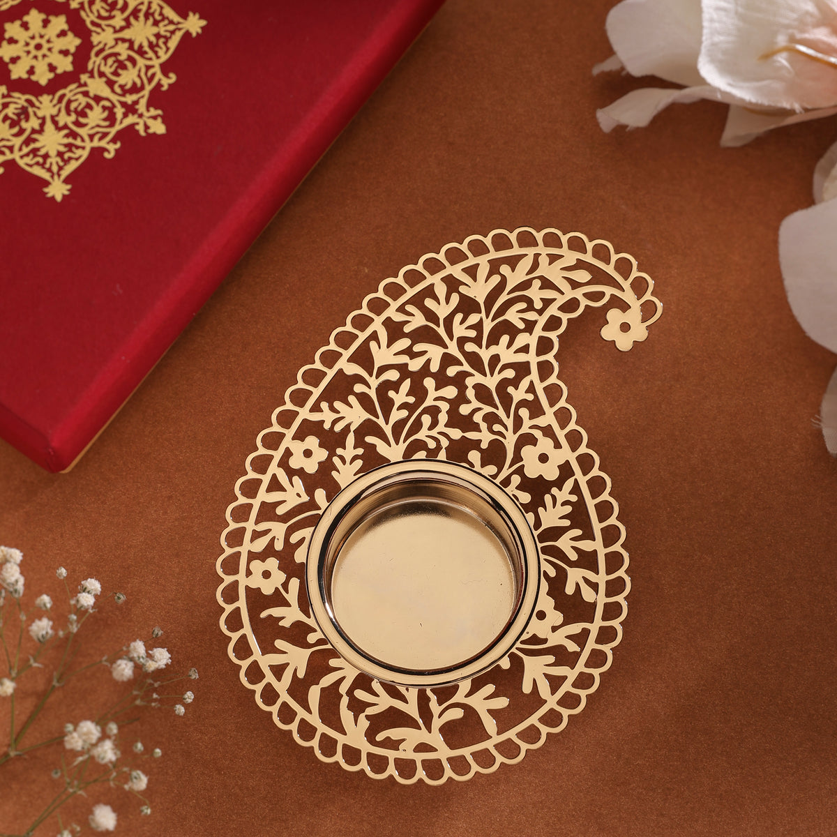 Paisley Aura Tealight Holder (Single)