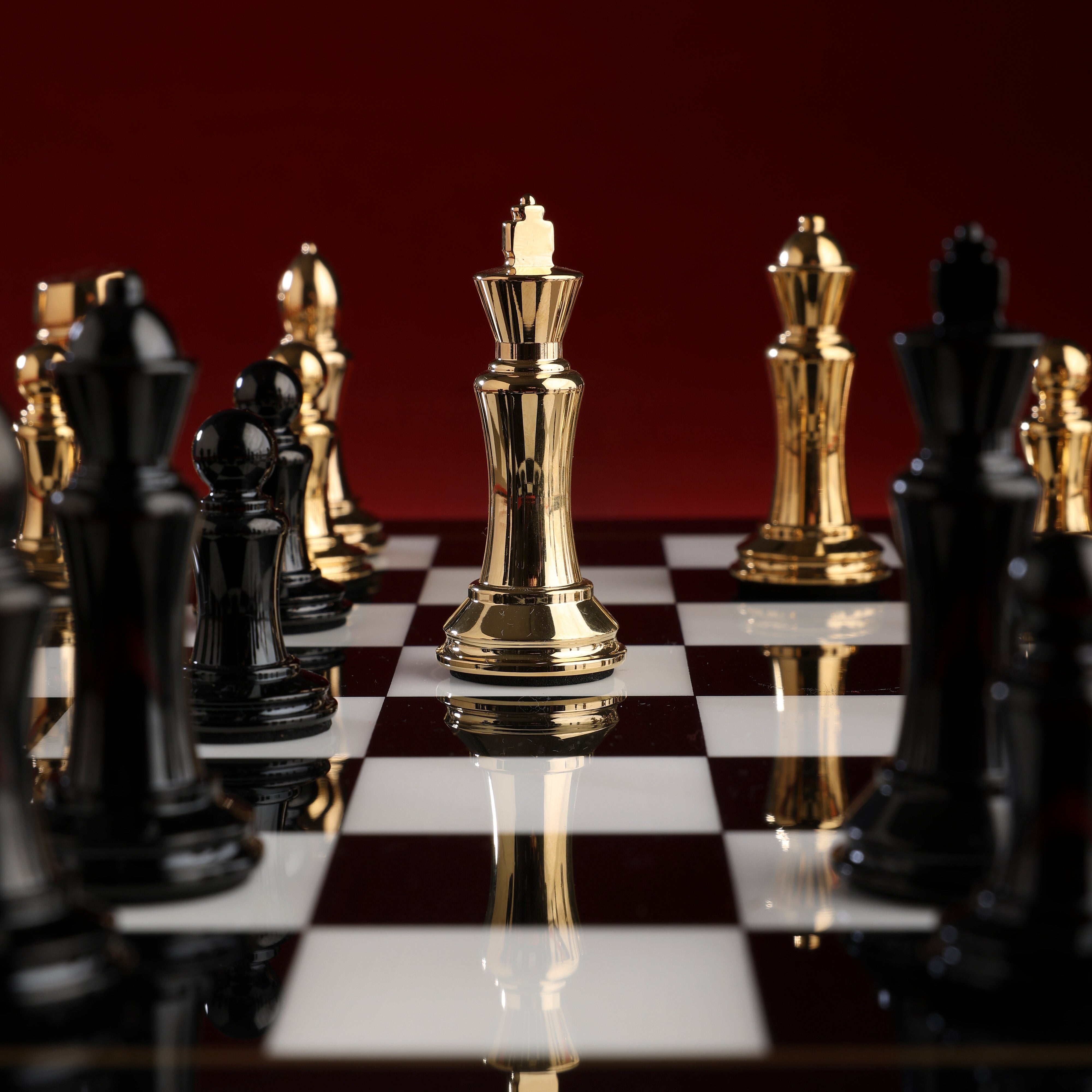 Sovereign - Goldplated Brass Chess Set