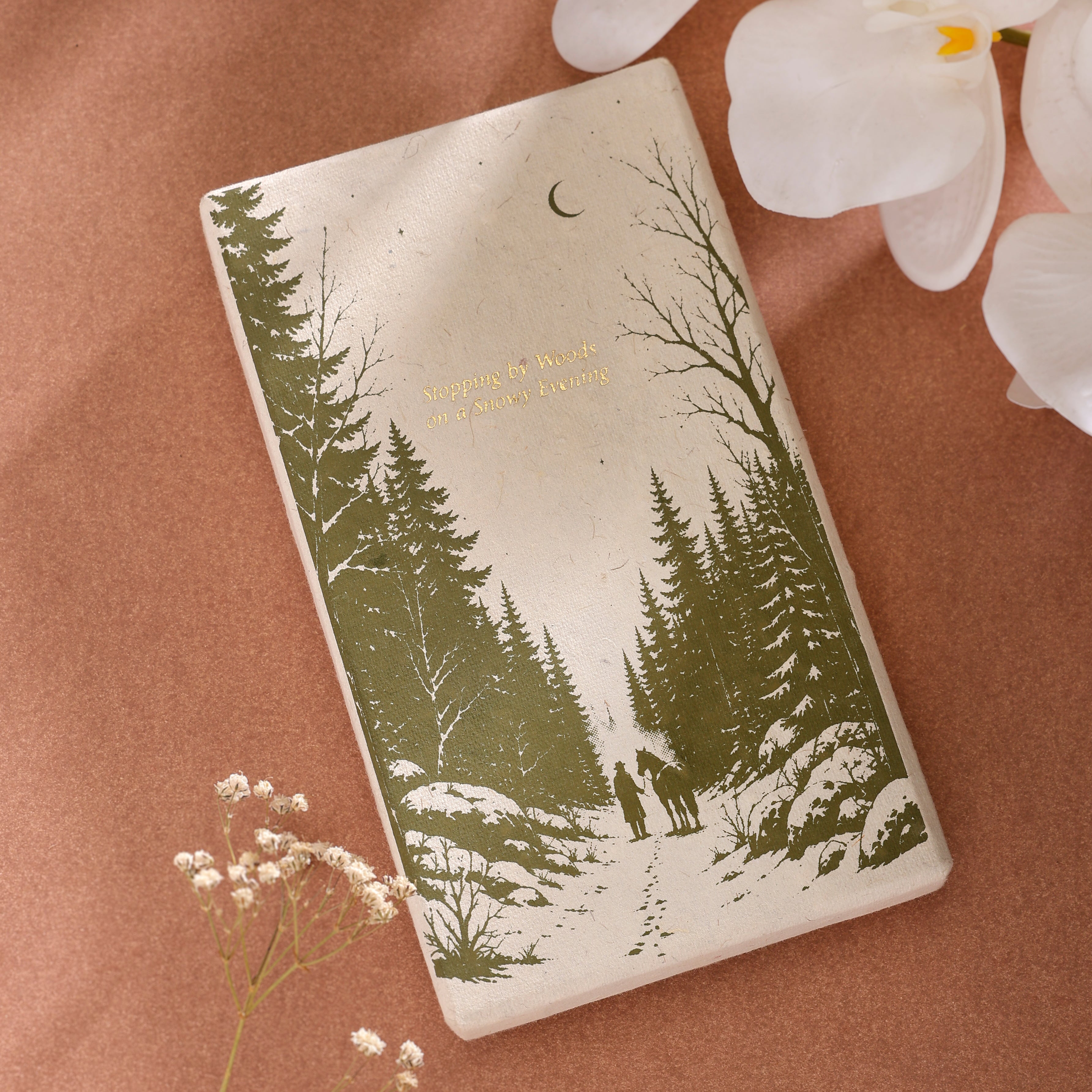 Stopping by Woods - Brass Bookmark