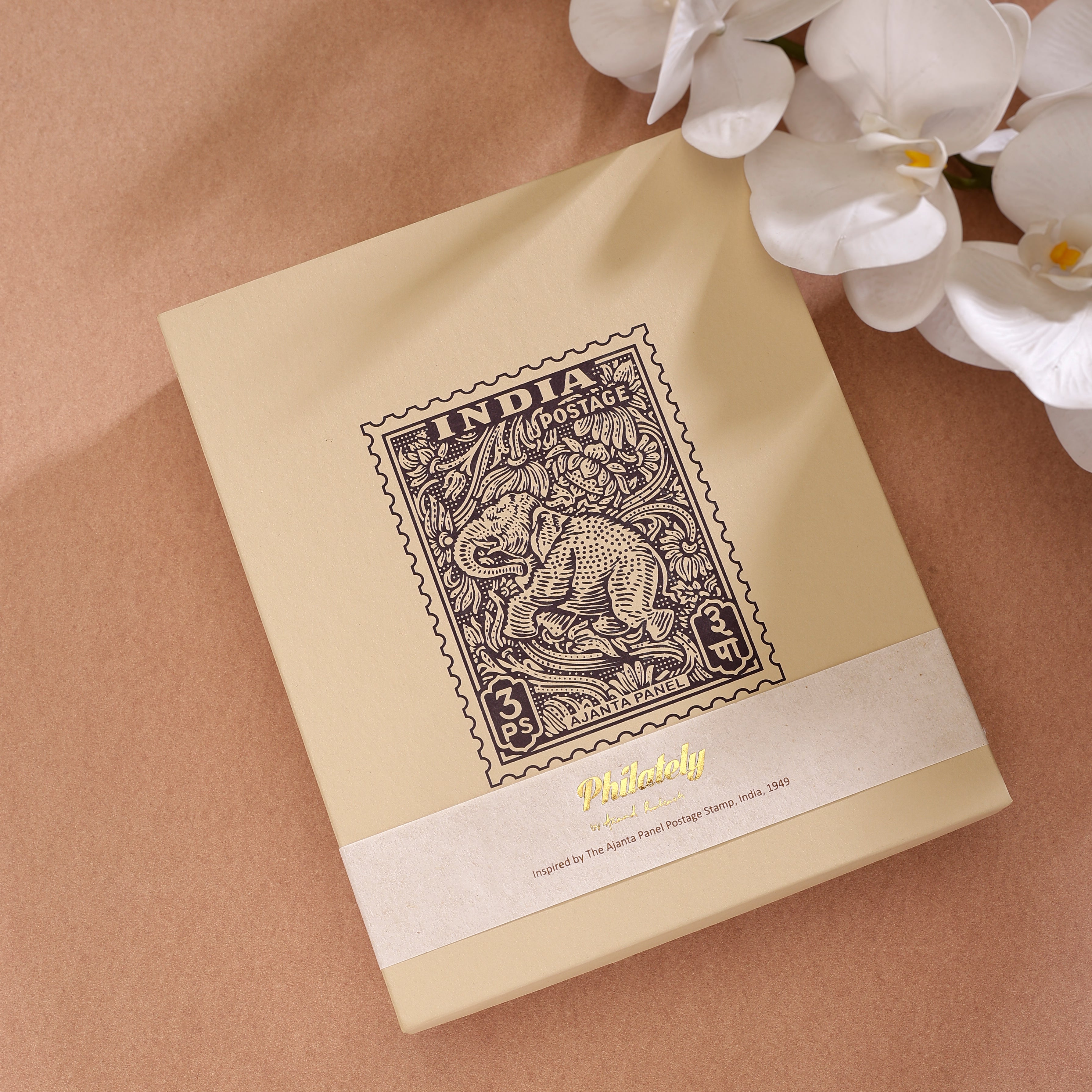The Philately Gift Set - Ajanta Panel - Journal & Bookmark