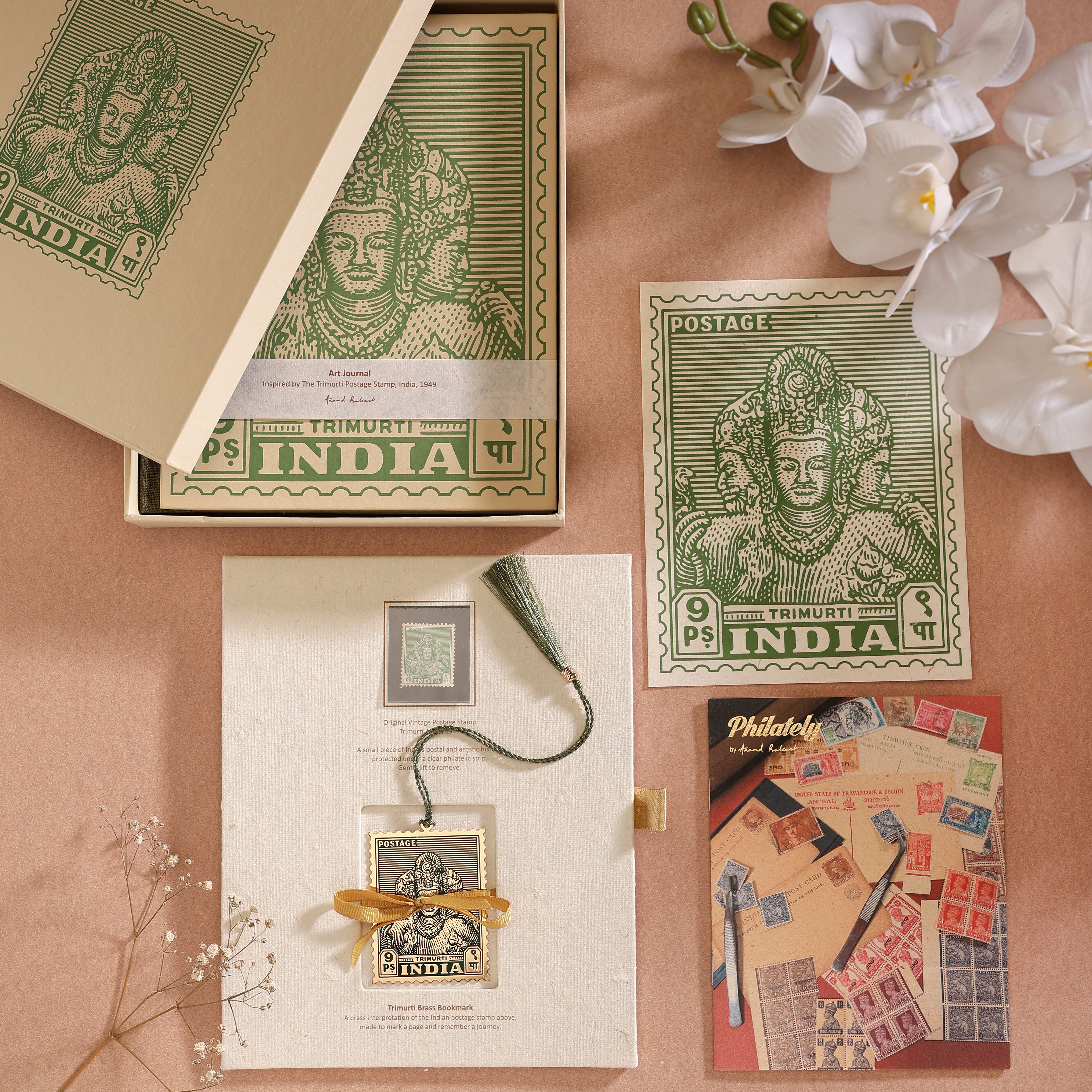 The Philately Gift Set - Trimurti - Journal & Bookmark