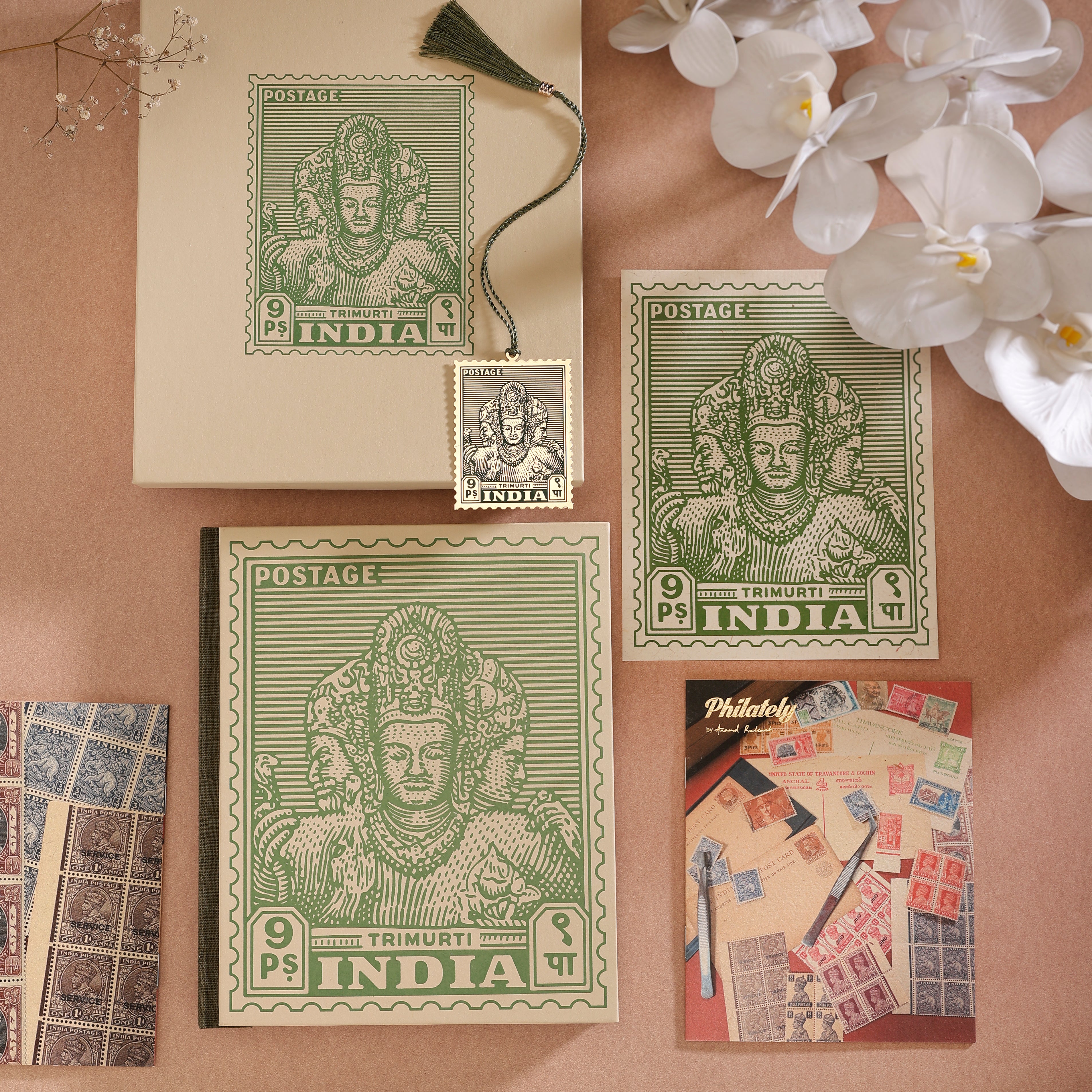 The Philately Gift Set - Trimurti - Journal & Bookmark
