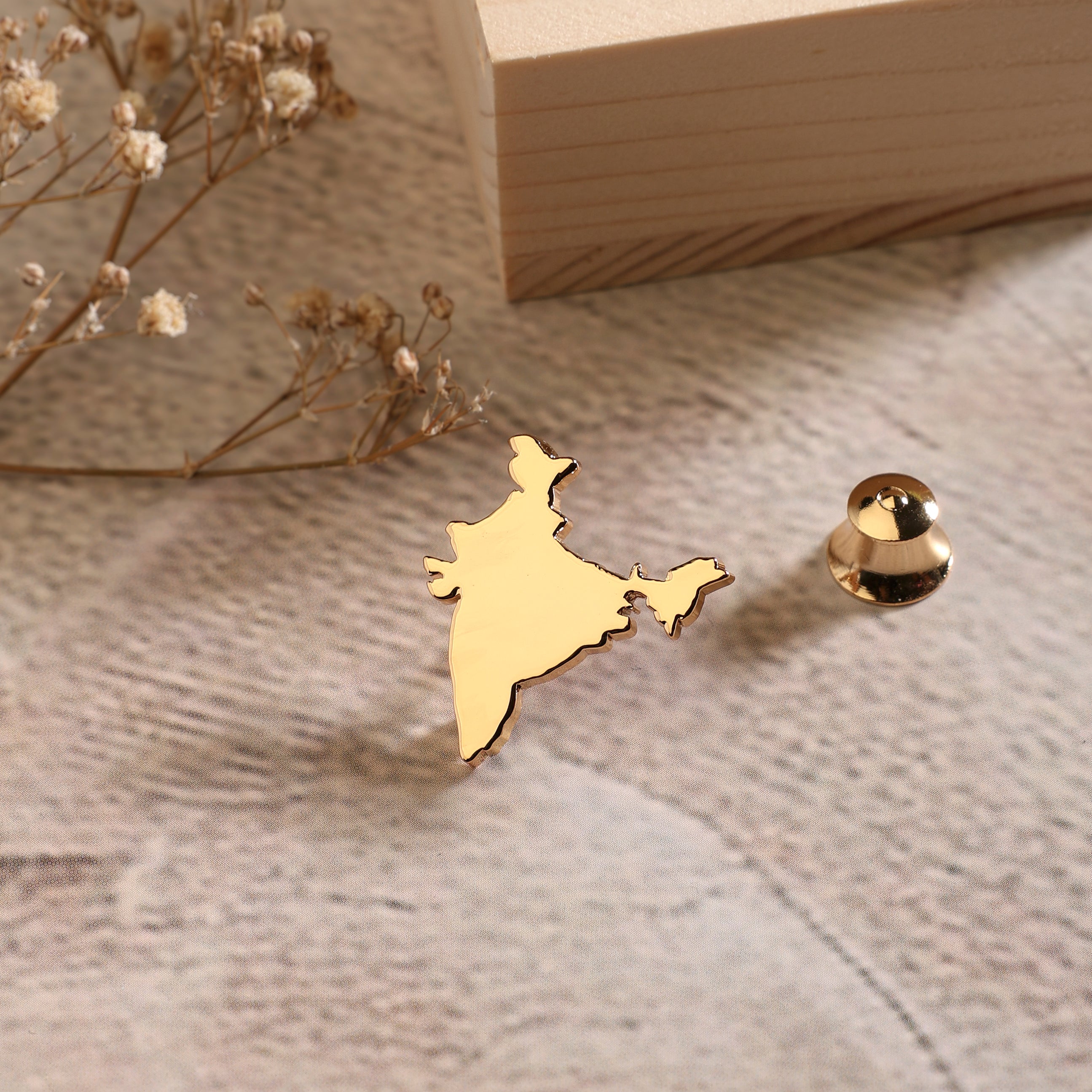 Lapel Pin India Map