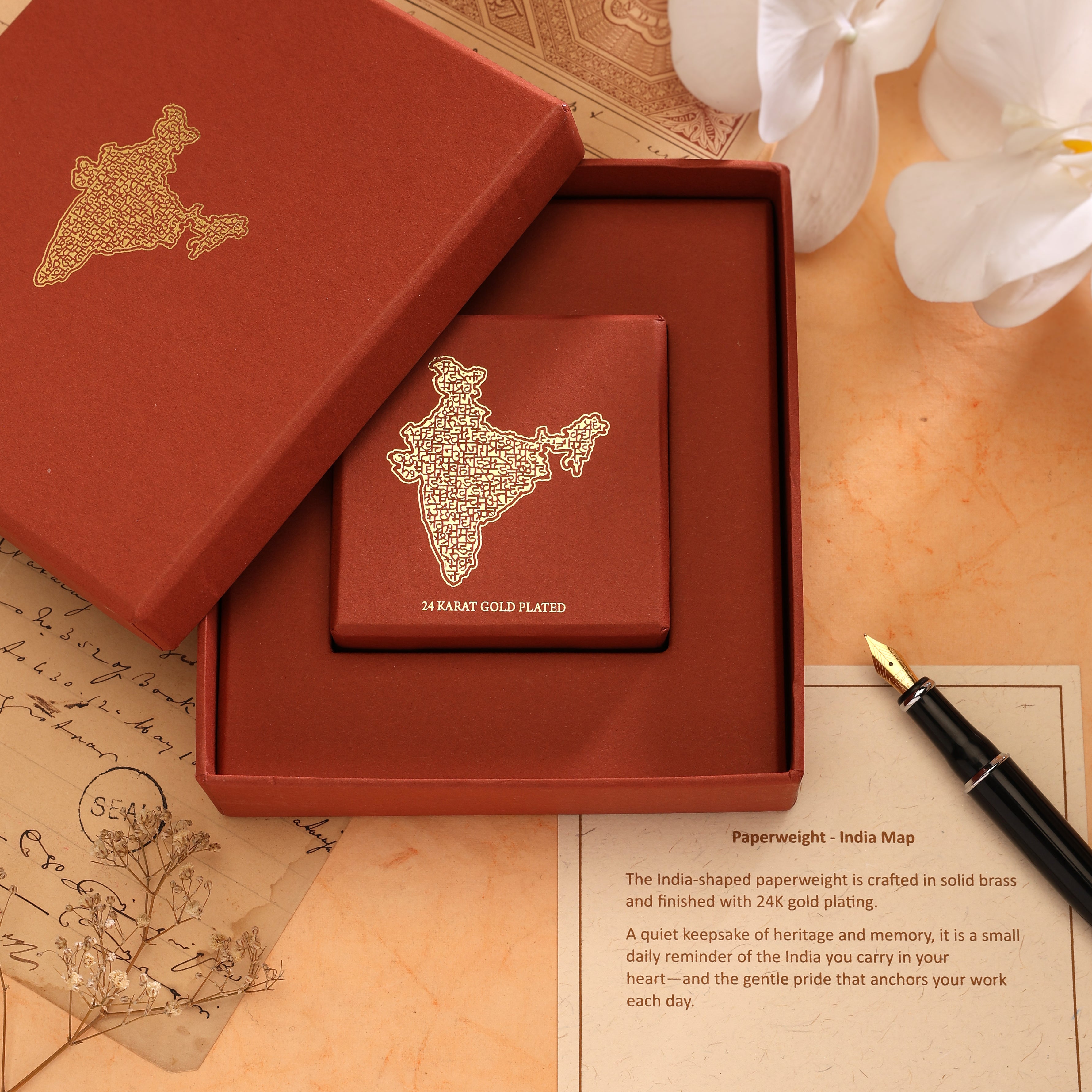 Paperweight - India Map