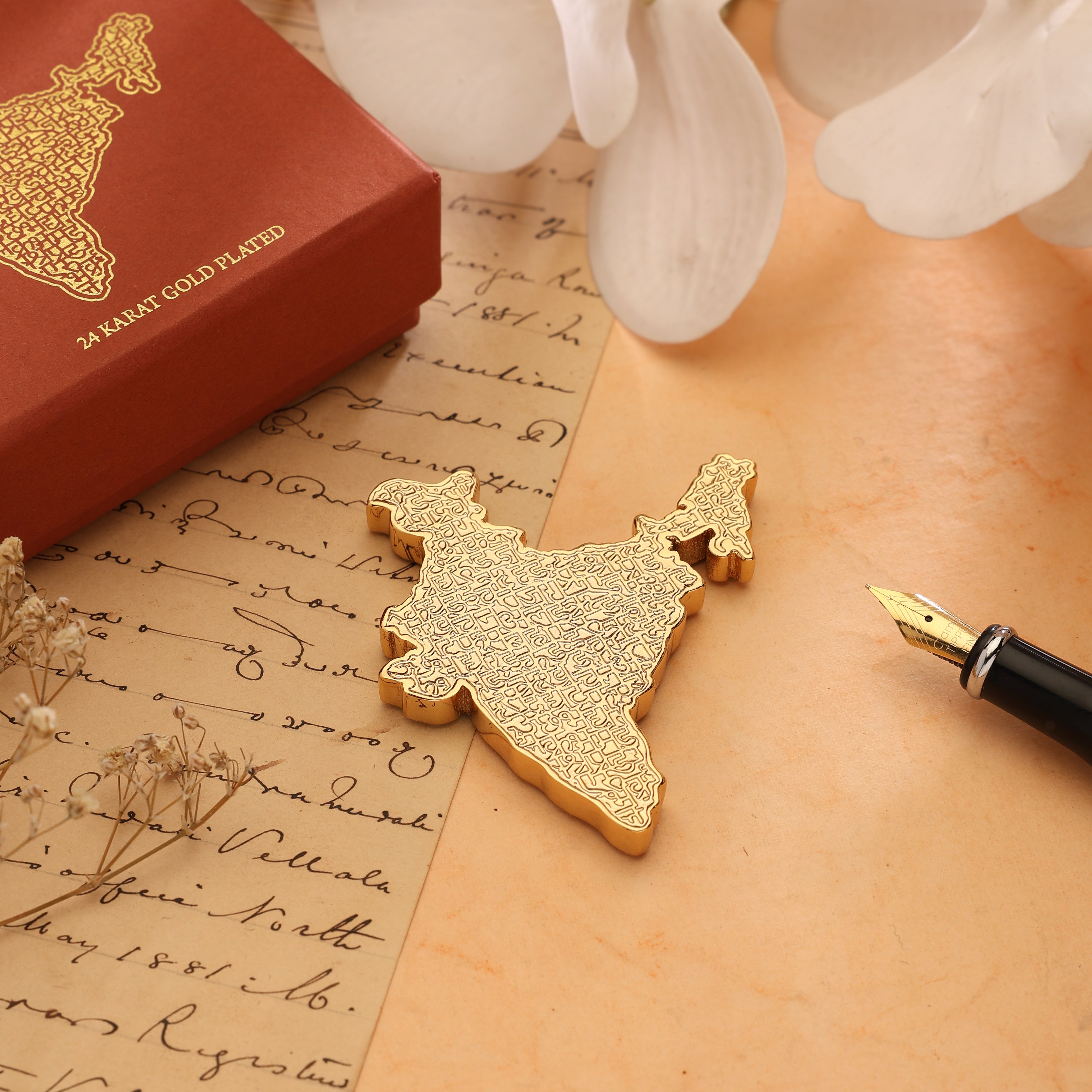 Paperweight - India Map