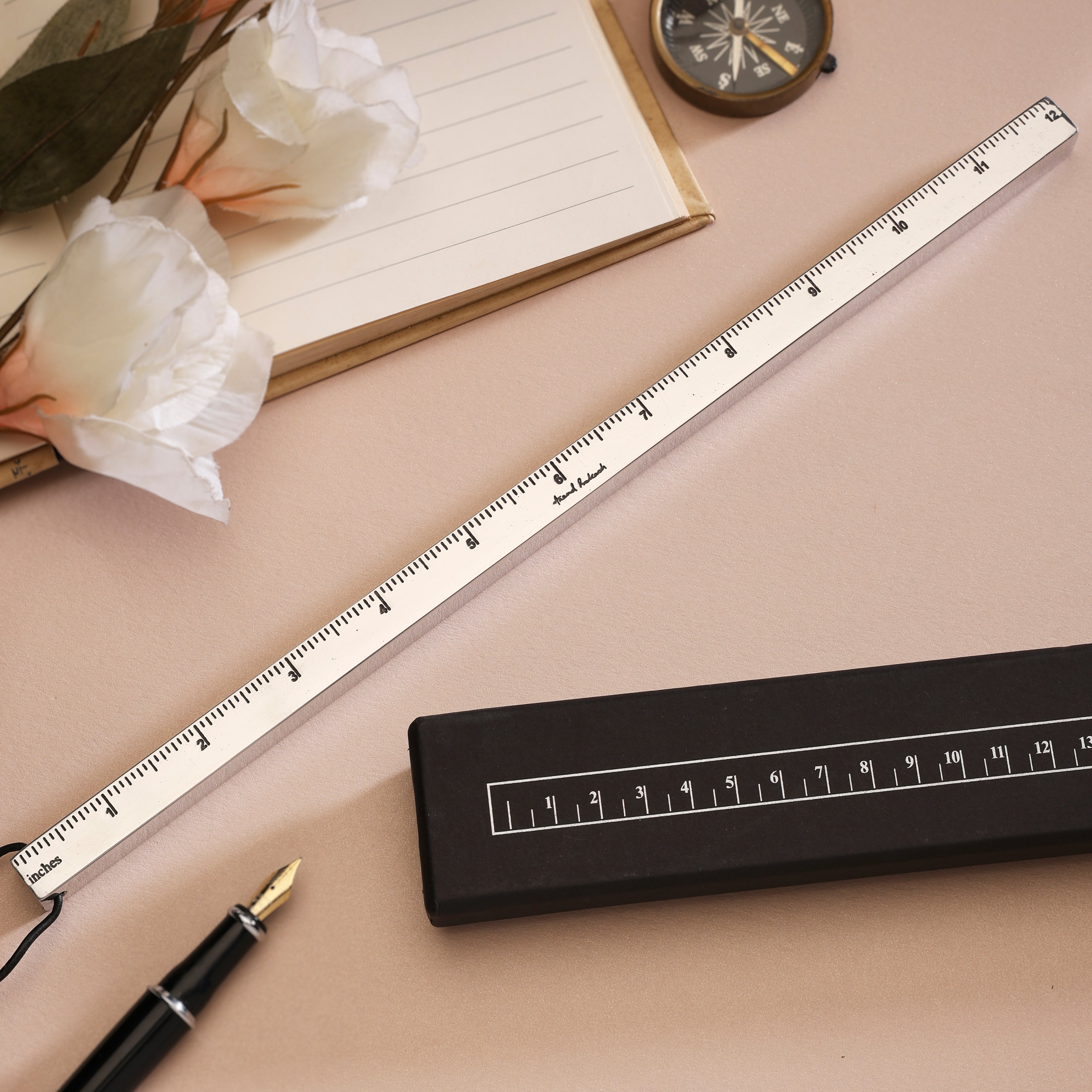 Ruler Paperweight - Aluminium