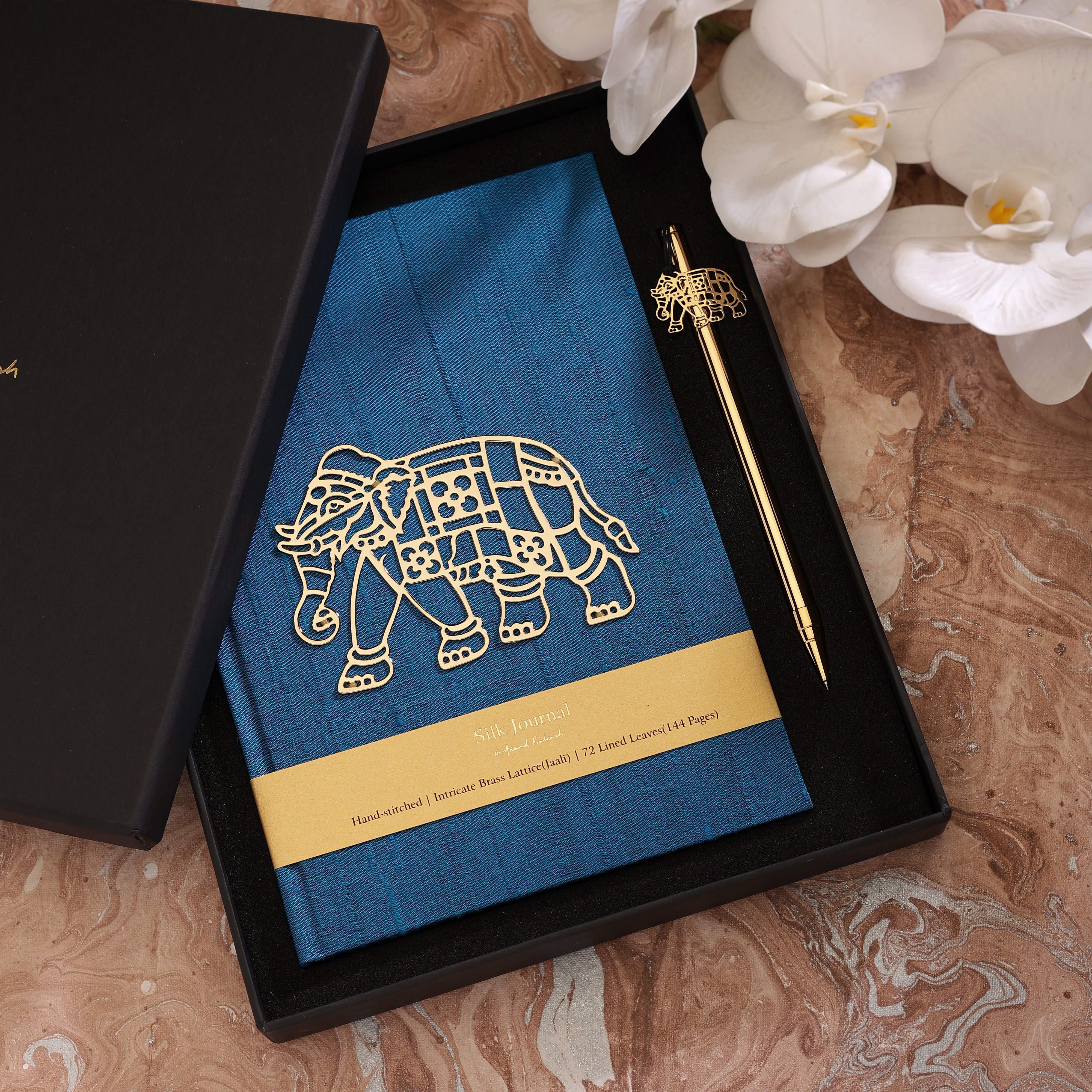 The Elephant Heritage Gift Set - Silk - Turquoise