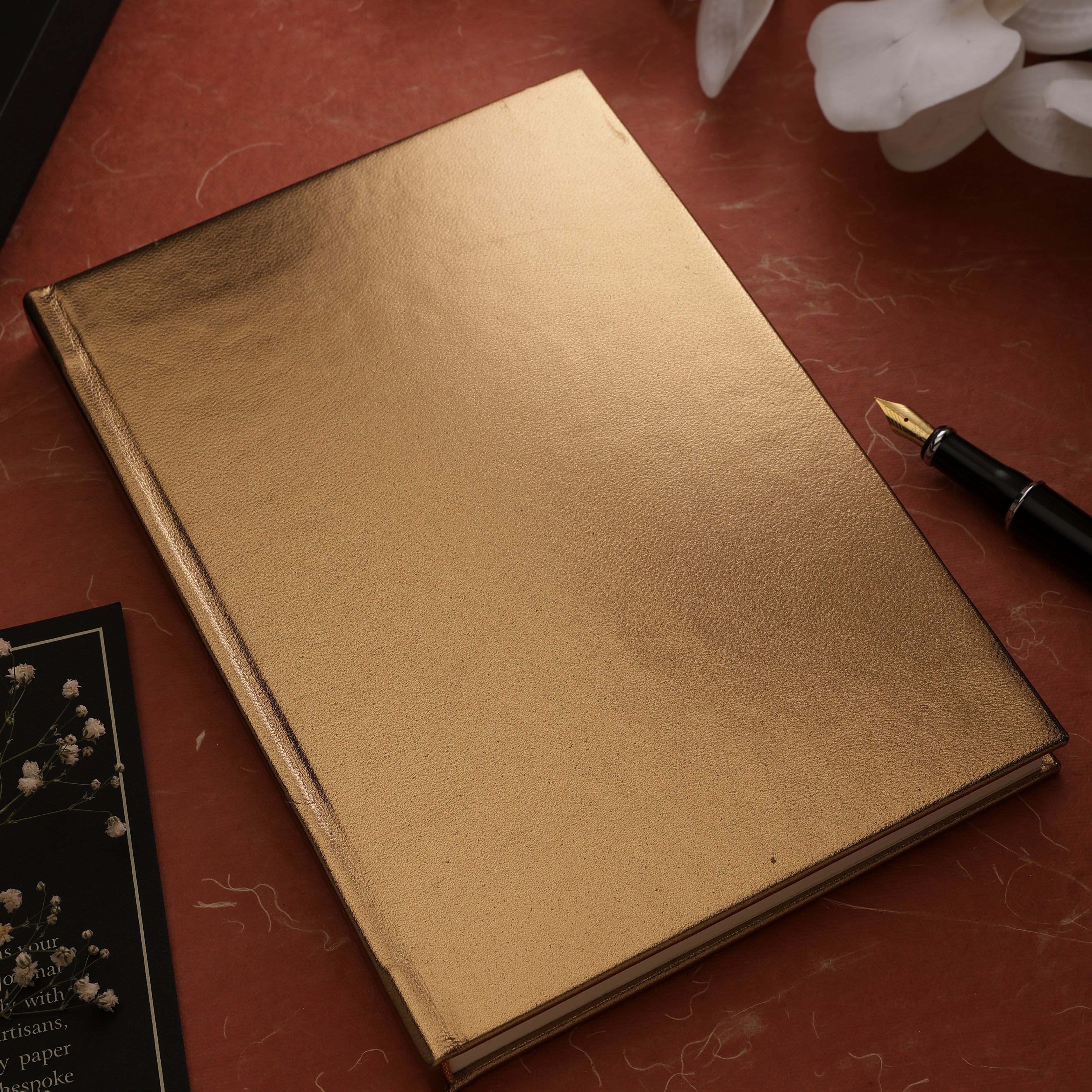AUREA Leather Journal - Antique Gold
