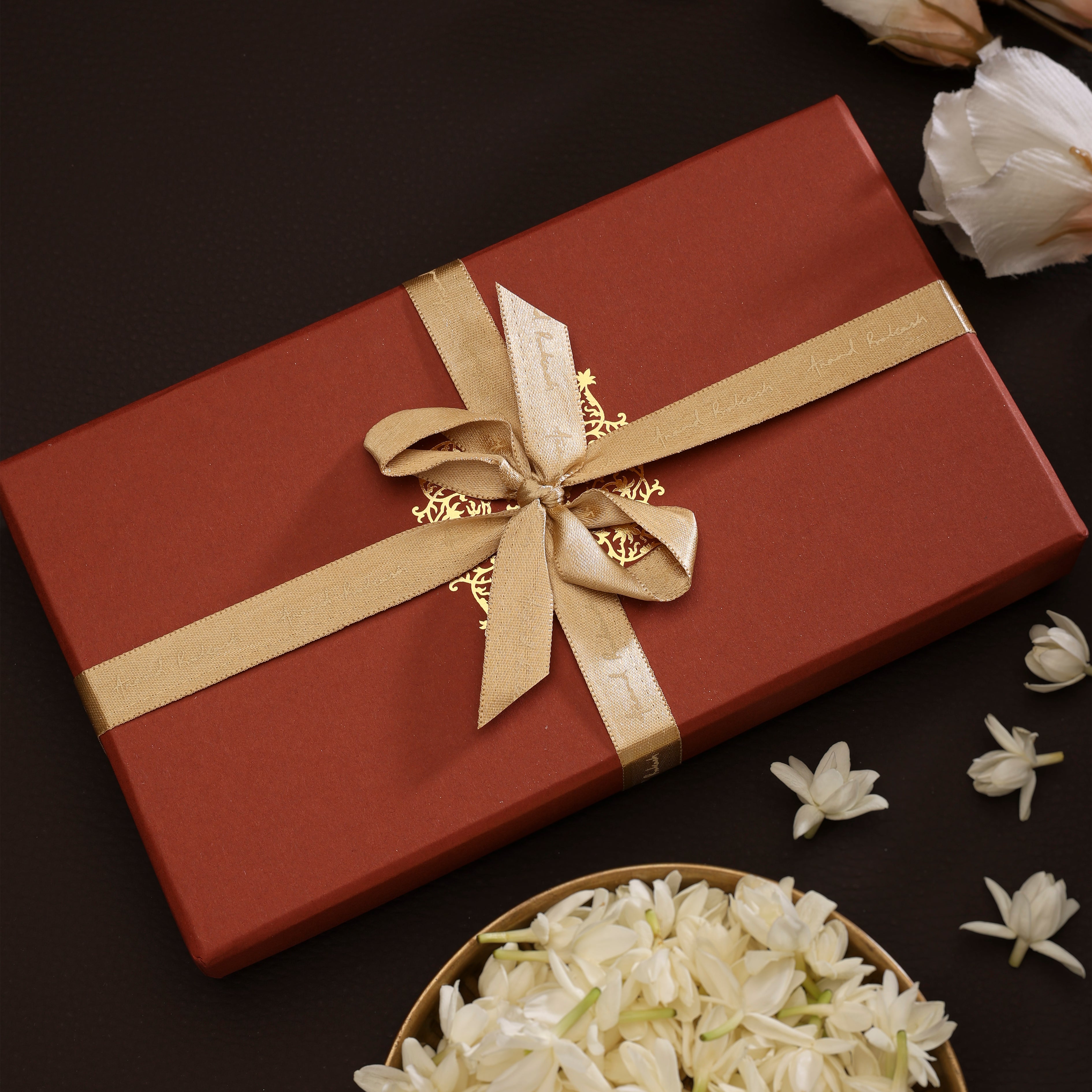 Golden Blossom Tealight Holder - Set of Two