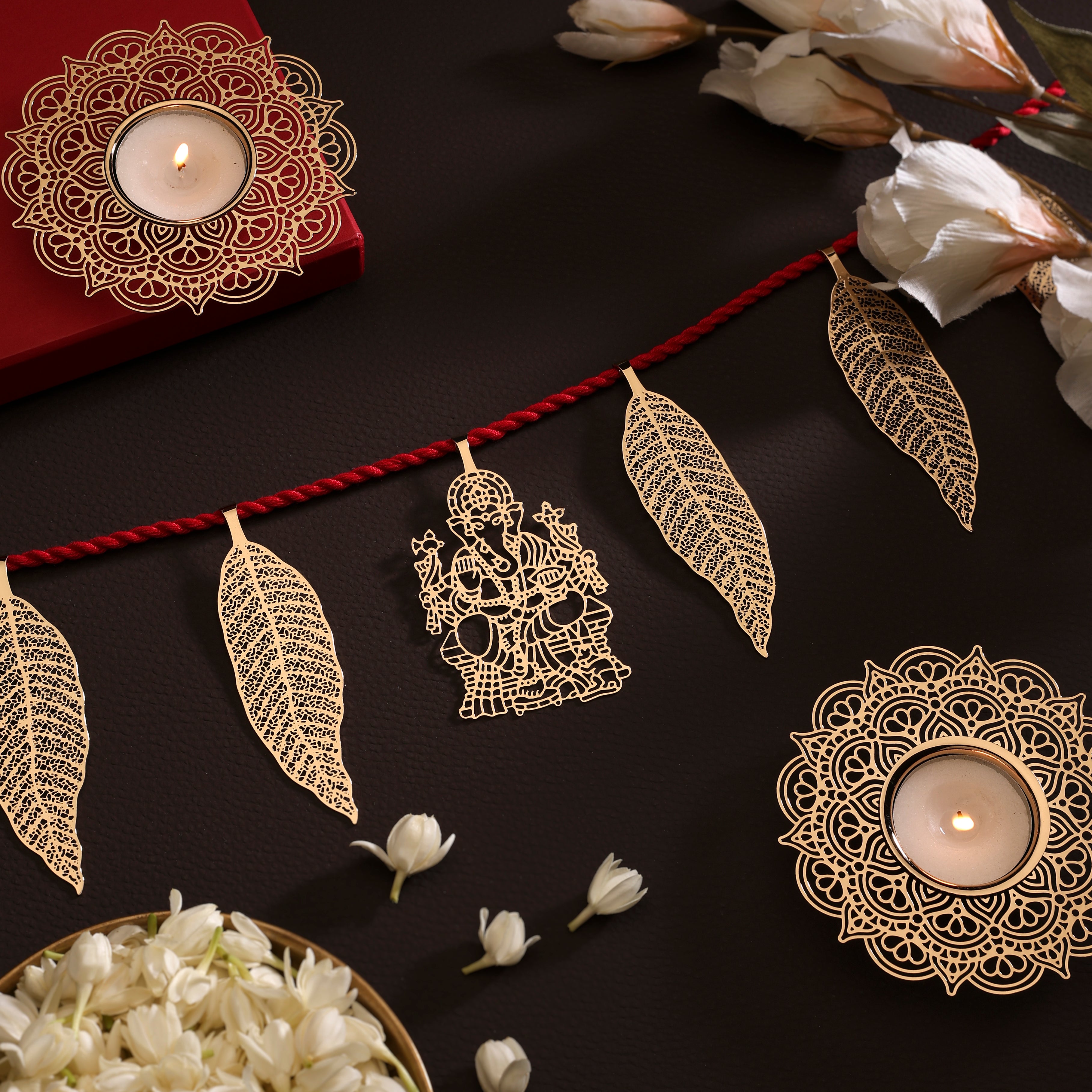 Gift Set - Prabha Mandala Tealight Holders & Door Hanging