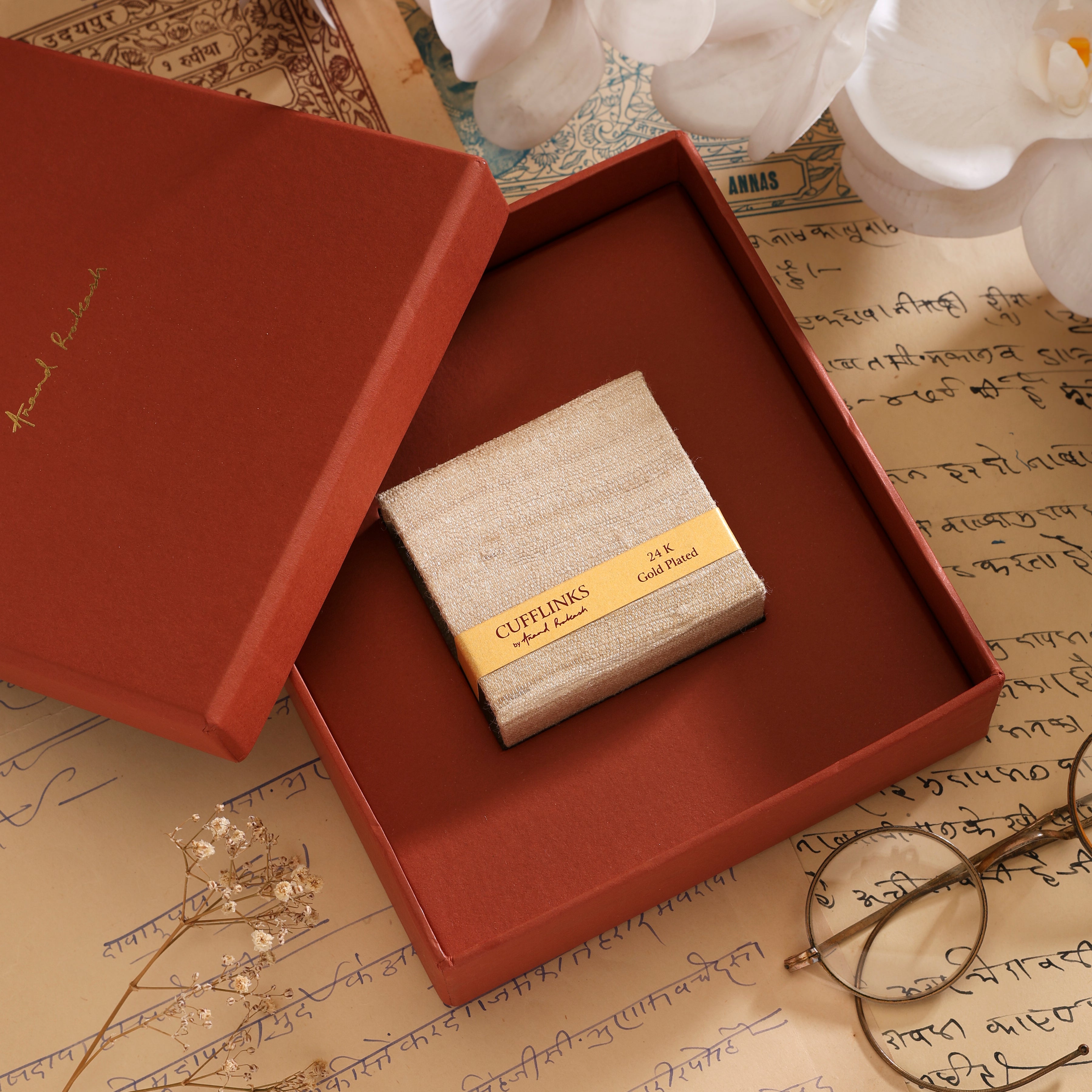 Cufflinks Paisley - Goldplated