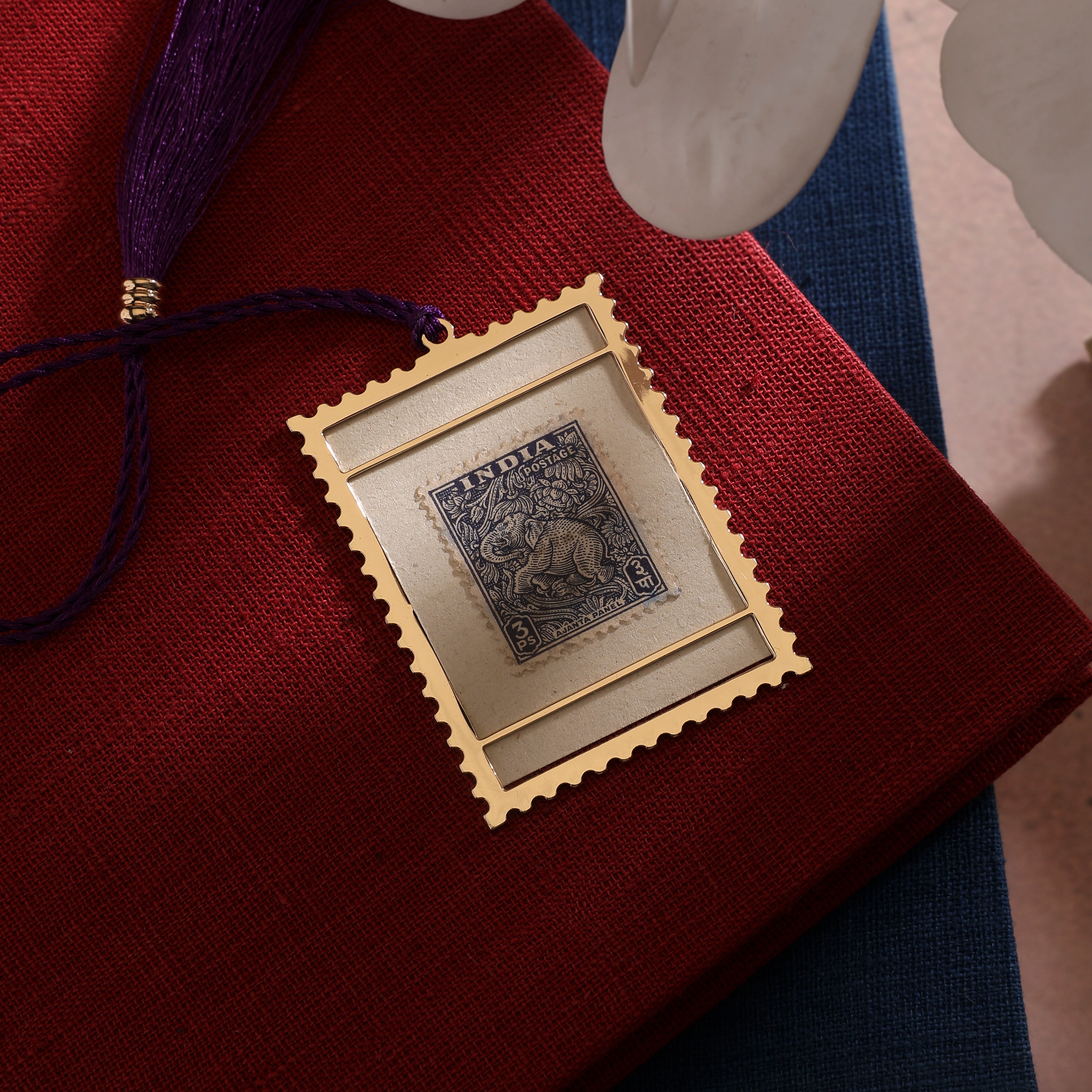 Bookmark with Original Ajanta Panel Stamp