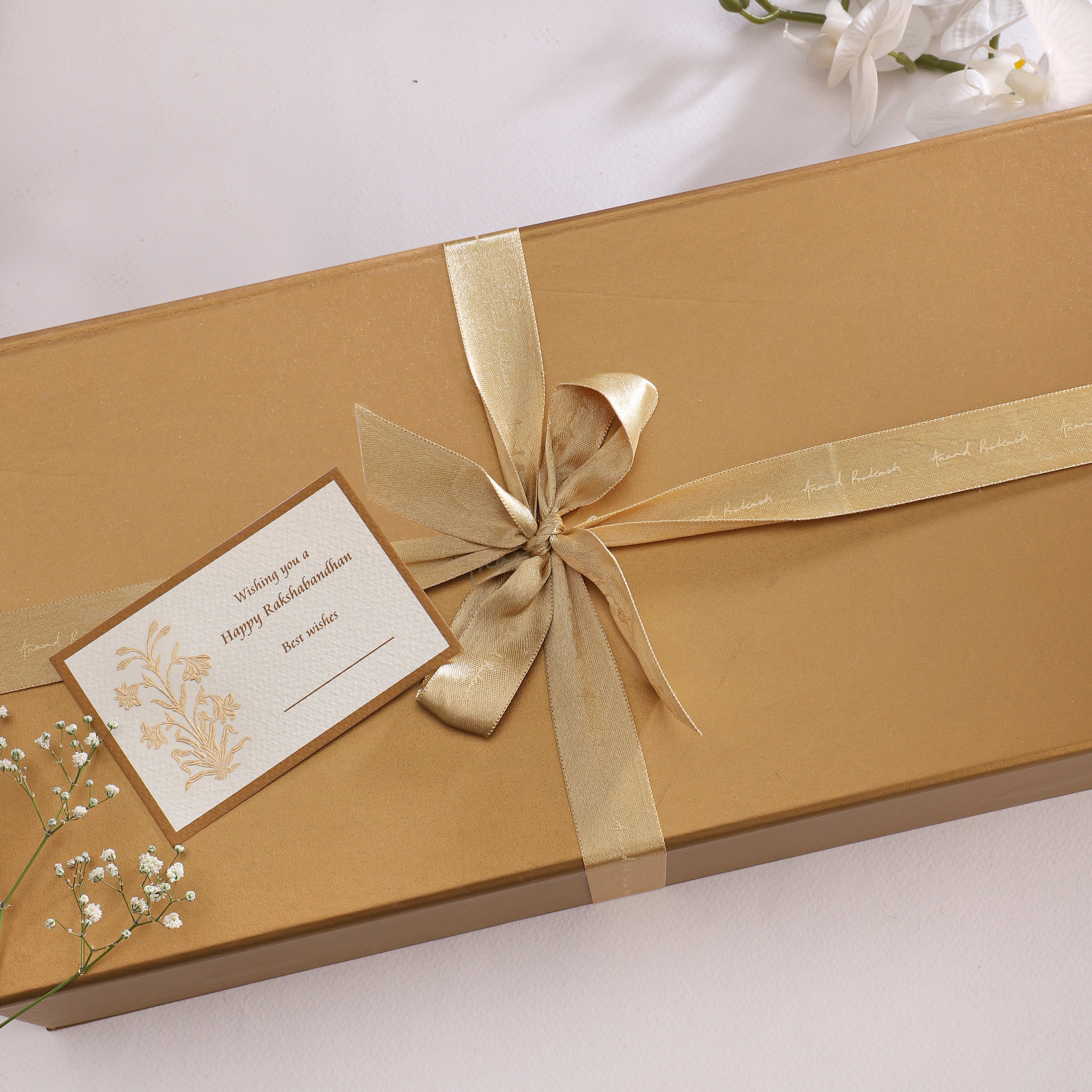 Rakhi Gift Box - Intricate Brass Office Accessory Set | Anand Prakash
