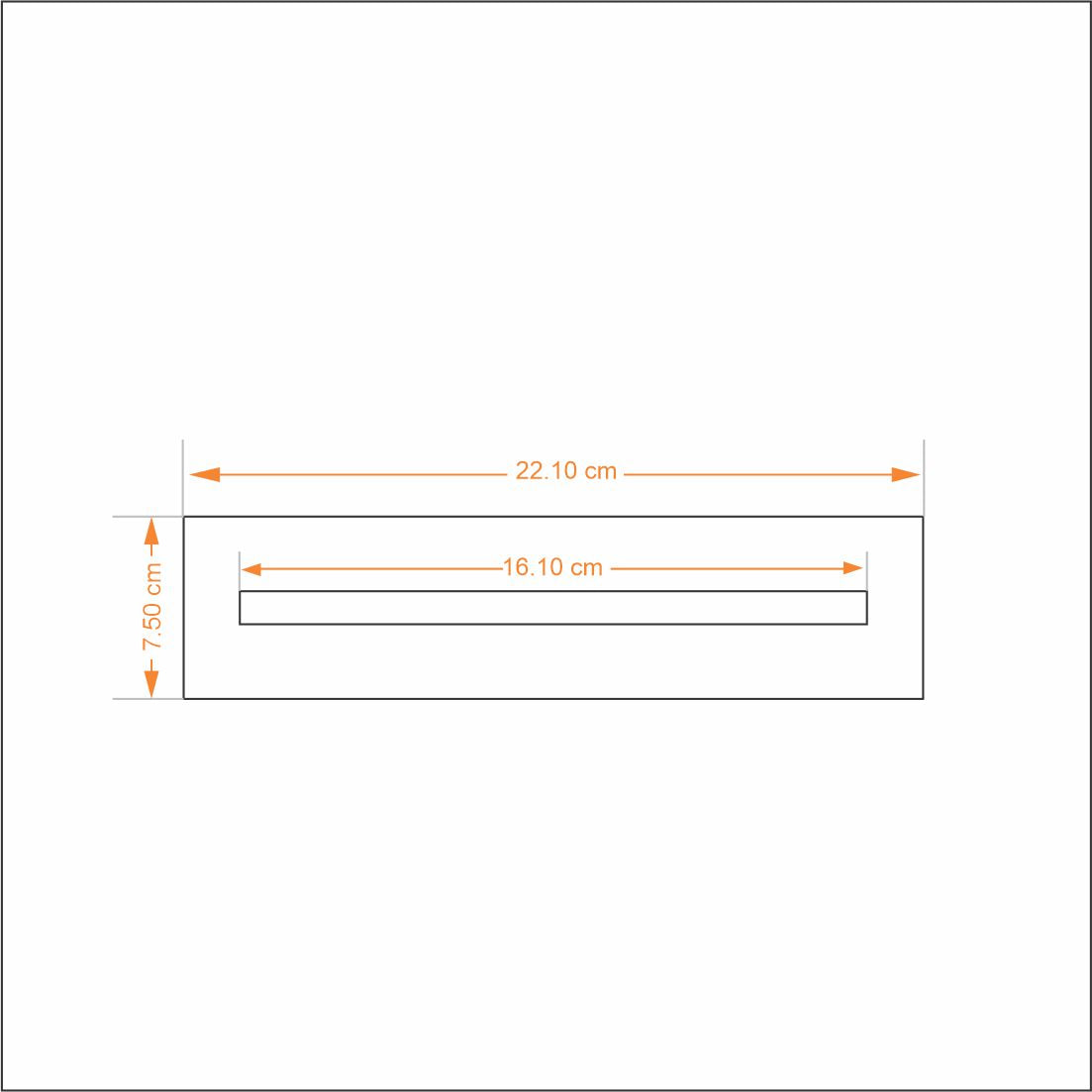 Ruler Paperweight - Goldplated