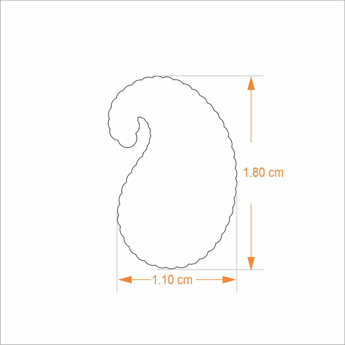 Lapel Pin - Paisley Goldplated