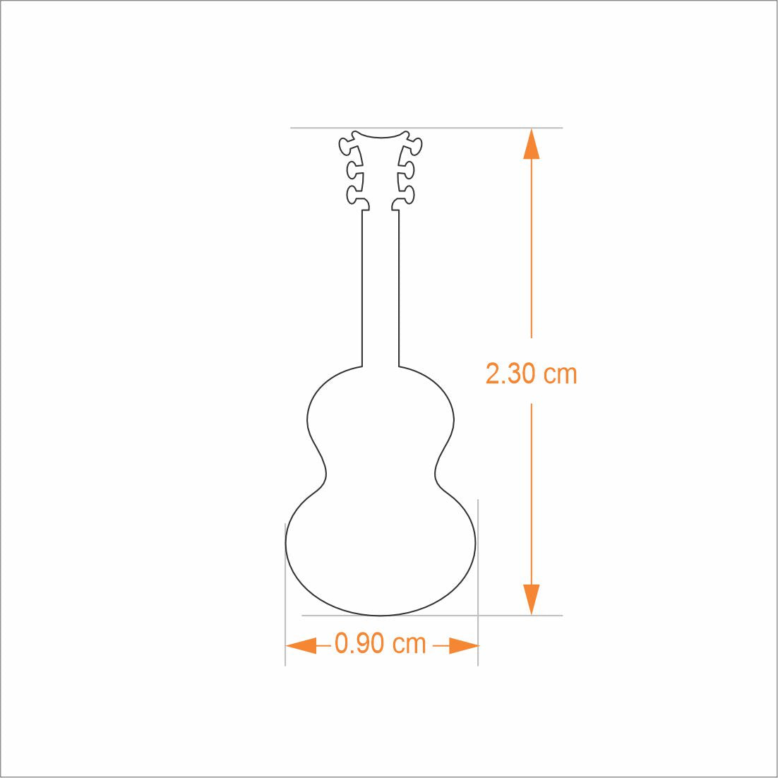 Lapel Pin - Guitar Goldplated